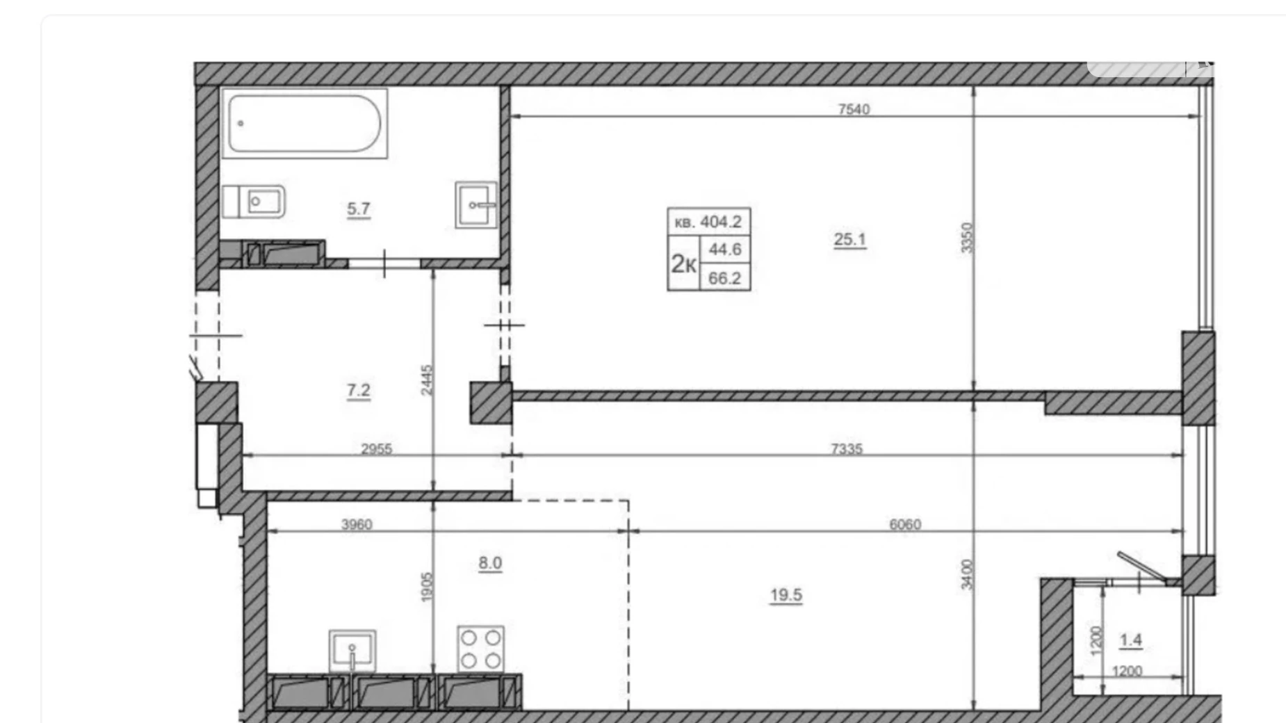 Продається 1-кімнатна квартира 66 кв. м у Києві, вул. Михайла Бойчука, 41Б - фото 2