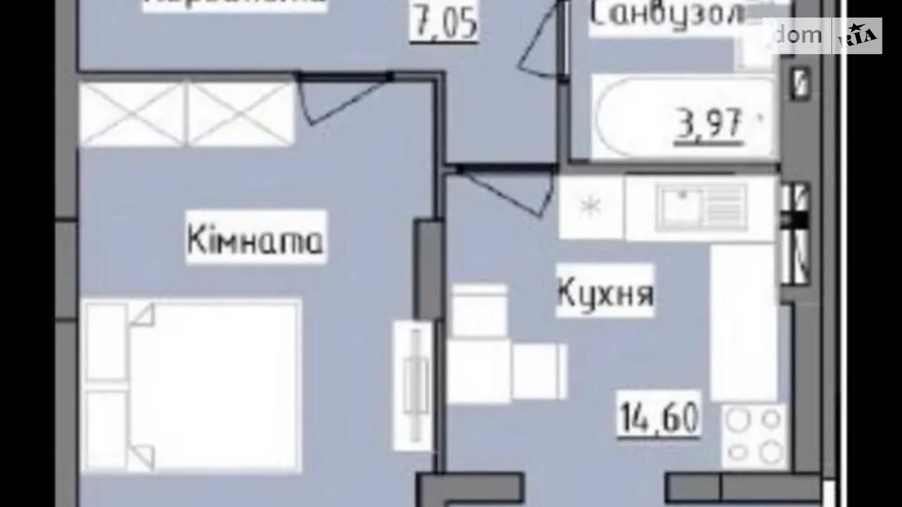 Продається 1-кімнатна квартира 43.4 кв. м у Львові, вул. Роксоляни, 151 - фото 2