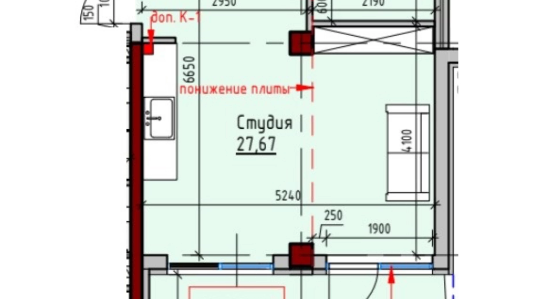 Продается помещения свободного назначения 39 кв. м в 6-этажном здании, цена: 59505 $ - фото 3