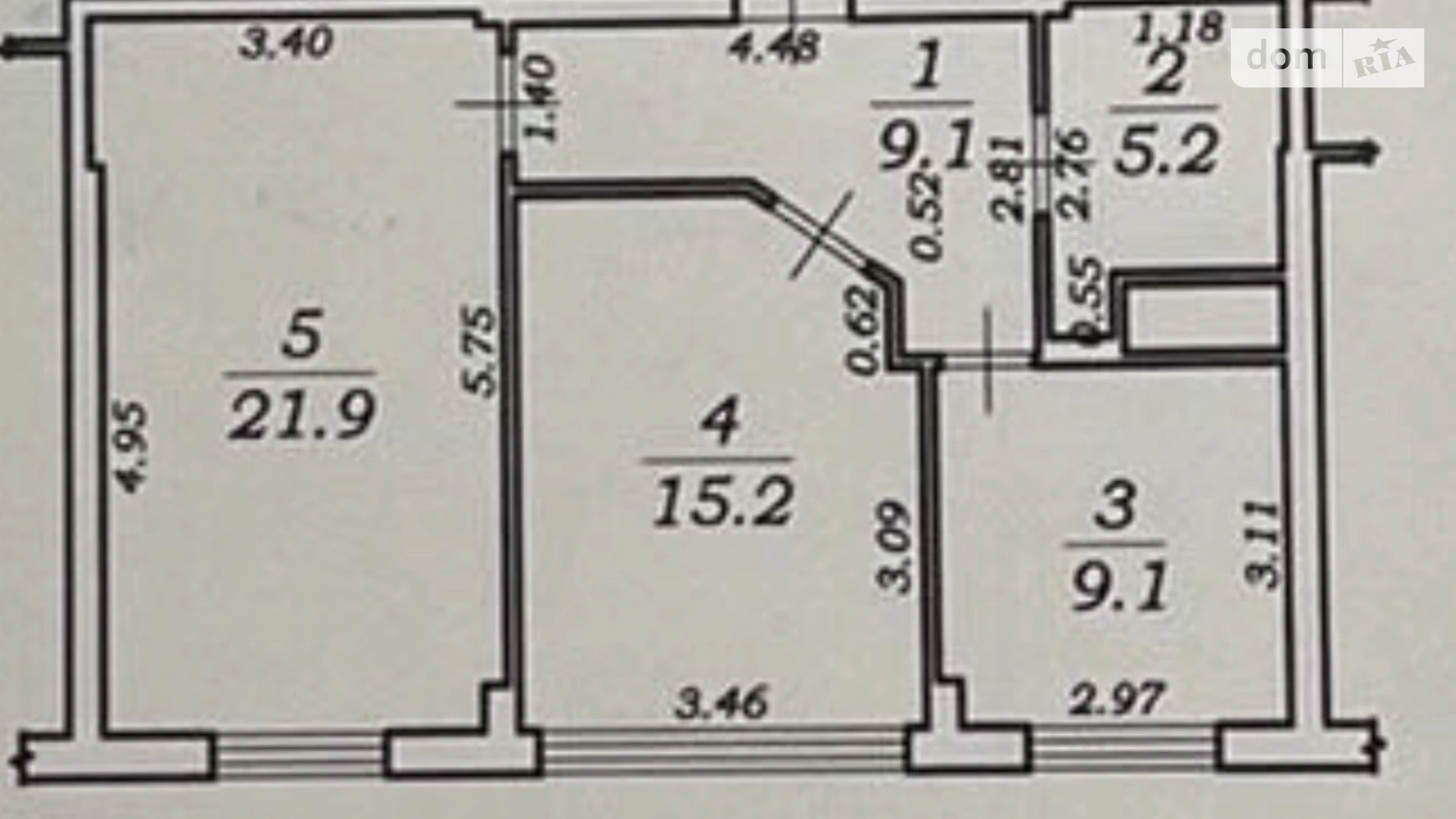 Продається 2-кімнатна квартира 60.5 кв. м у Одесі, цена: 62000 $ - фото 2