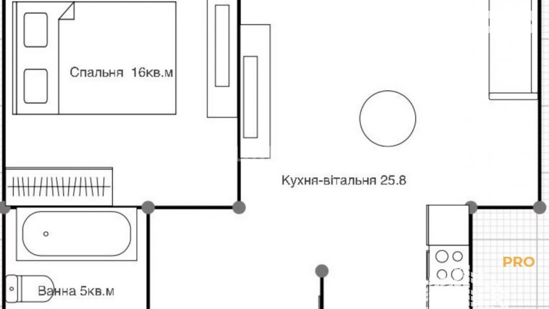 Продається 1-кімнатна квартира 49.6 кв. м у Ужгороді, вул. Івана Фогарашія - фото 2