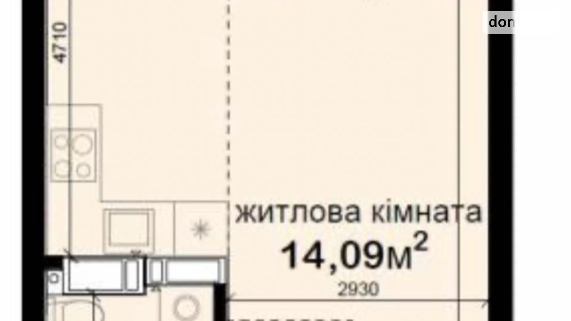 Продається 1-кімнатна квартира 33 кв. м у Києві, вул. Академіка Заболотного, 148В корпус 3 - фото 2
