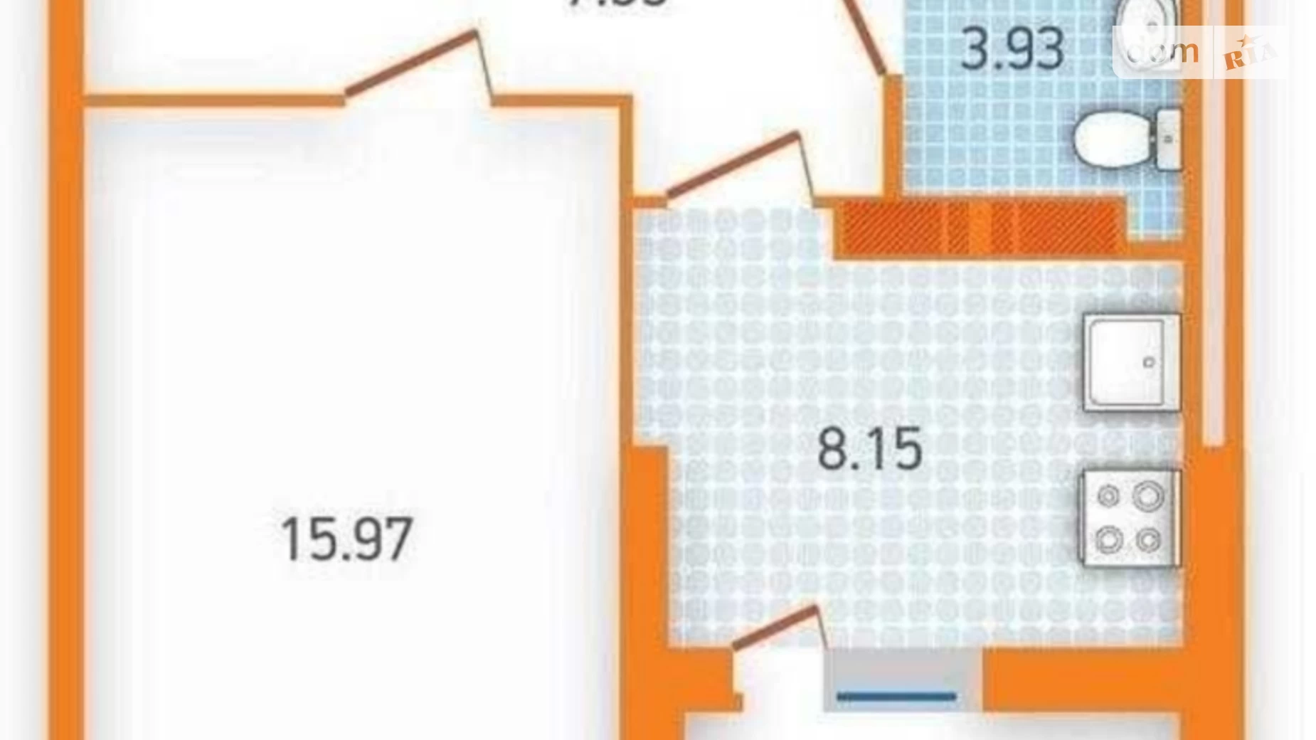 Продается 1-комнатная квартира 38.01 кв. м в Киеве, ул. Бориспольская, 40 - фото 3