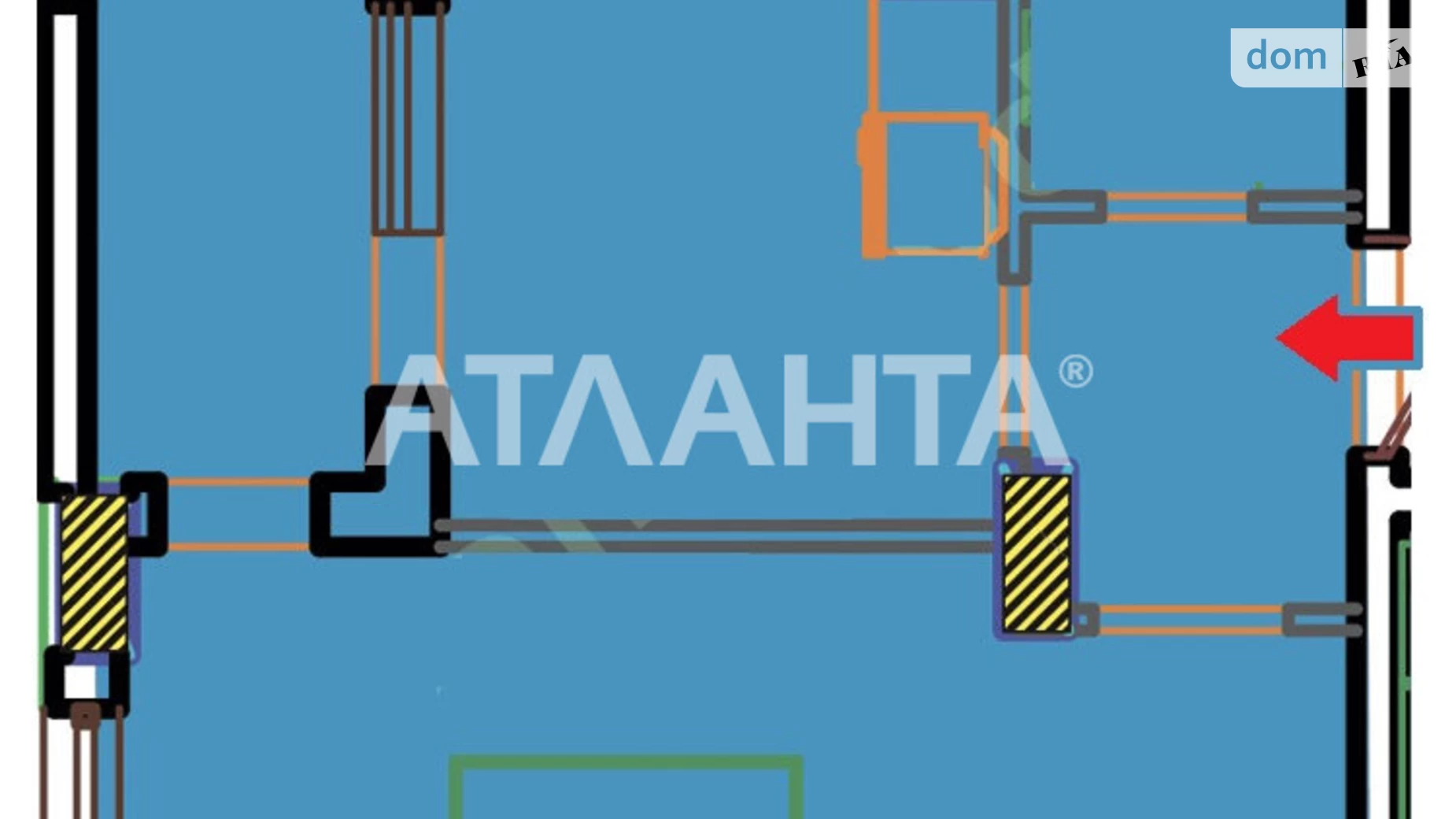 Продається 1-кімнатна квартира 38 кв. м у Лиманці, вул. Будівельна, 50Б - фото 2