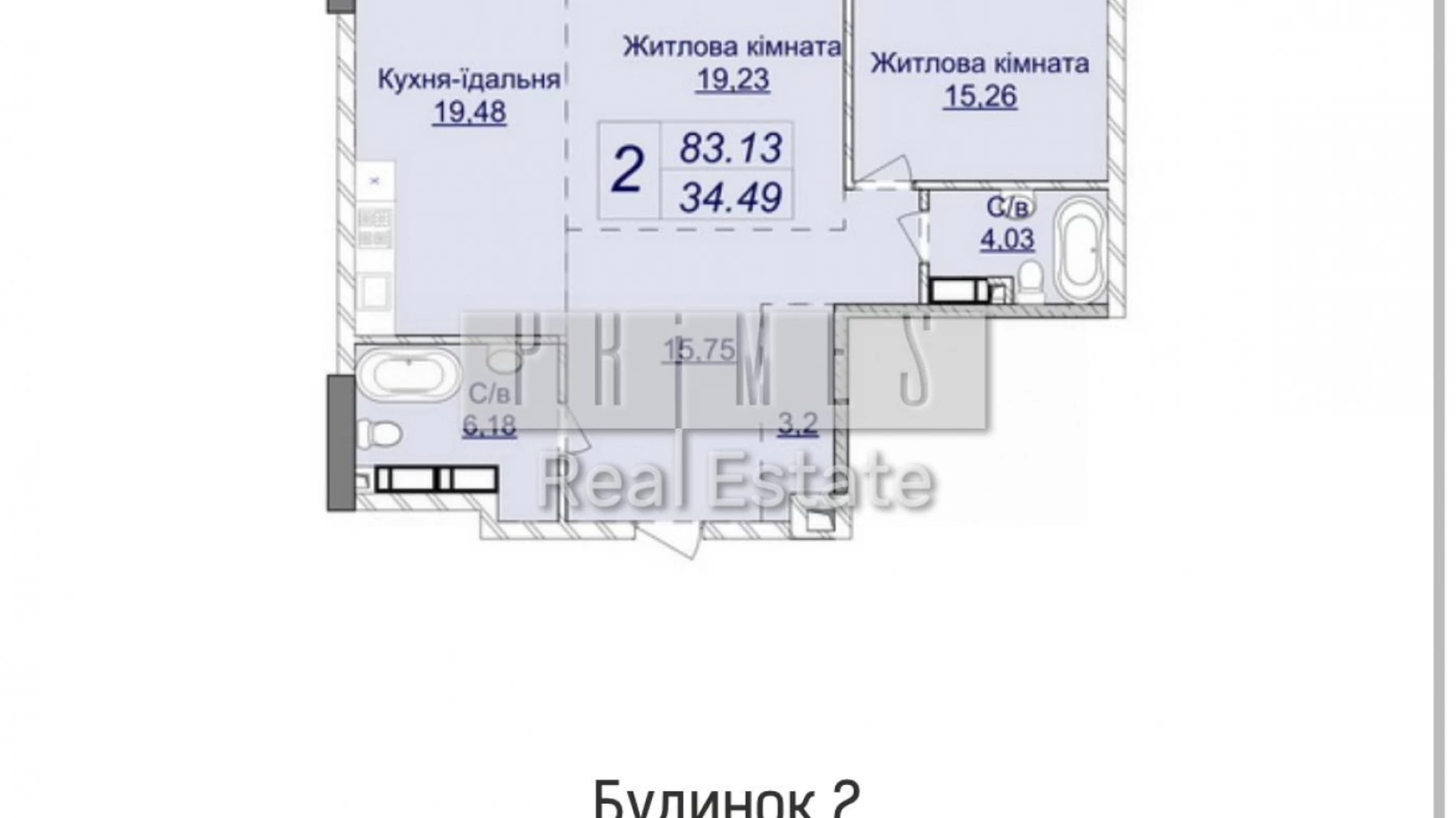 Продается 2-комнатная квартира 83 кв. м в Киеве - фото 2
