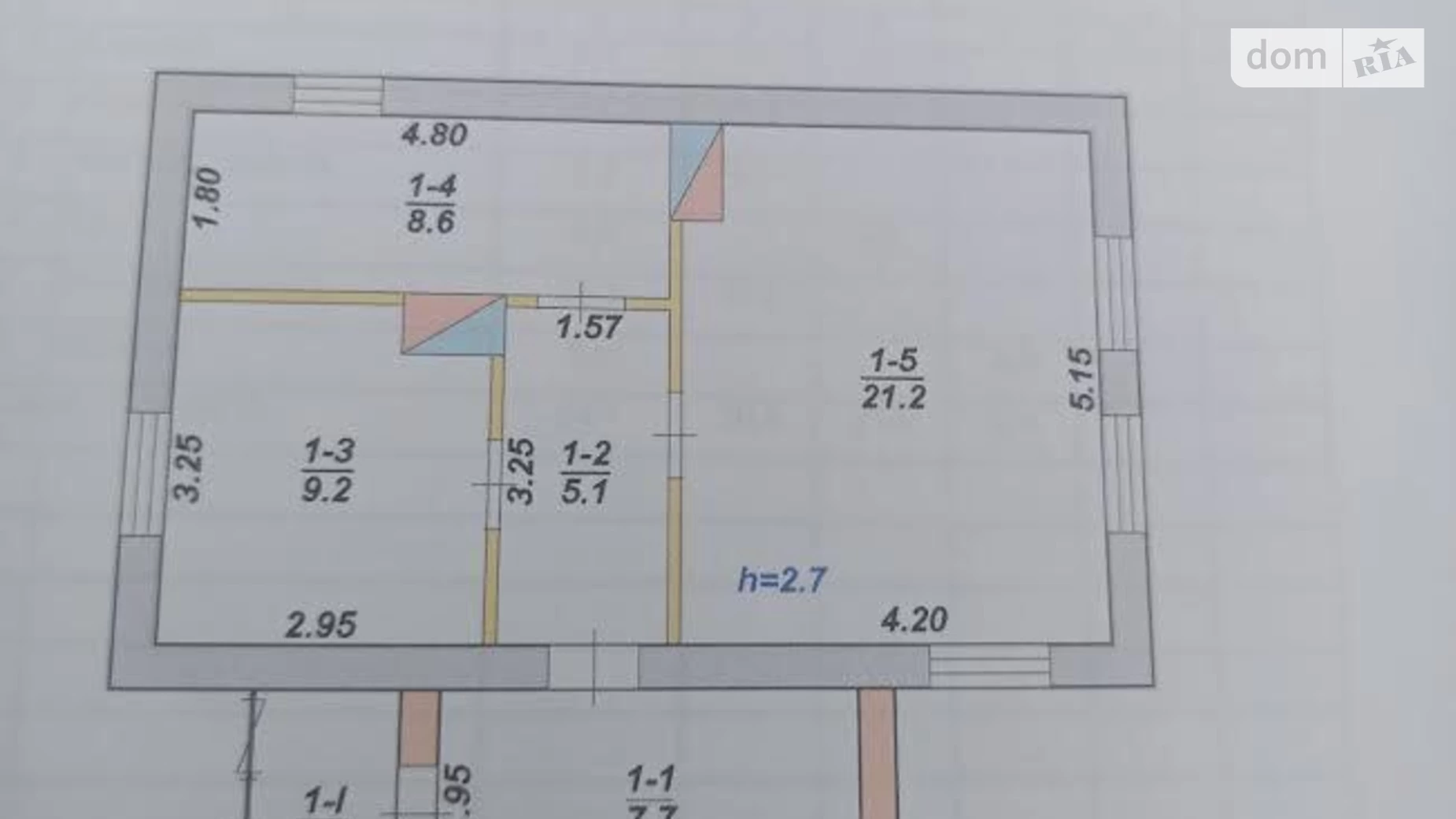 Продається одноповерховий будинок 54.7 кв. м з мансардою, цена: 33000 $ - фото 5