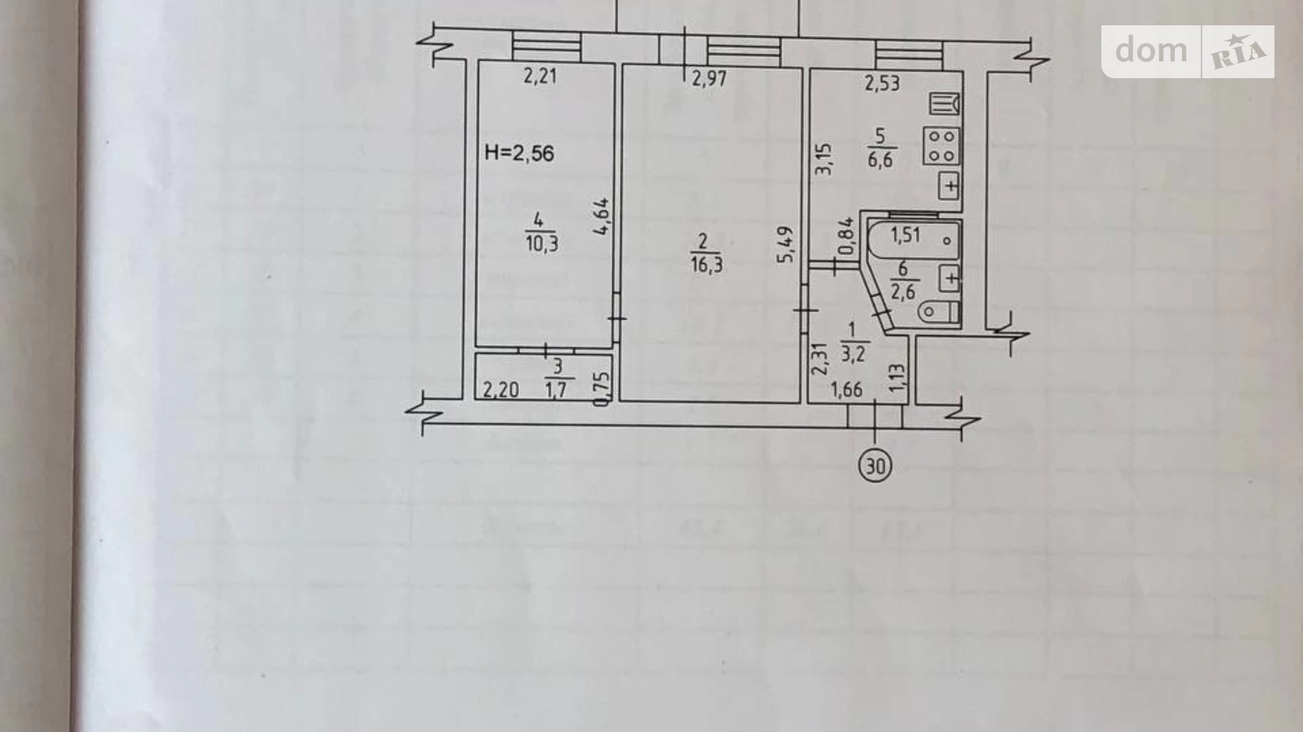 Продается 2-комнатная квартира 42.4 кв. м в Казатине, ул. Защитников Украины(8-я Гвардейская), 73 - фото 3