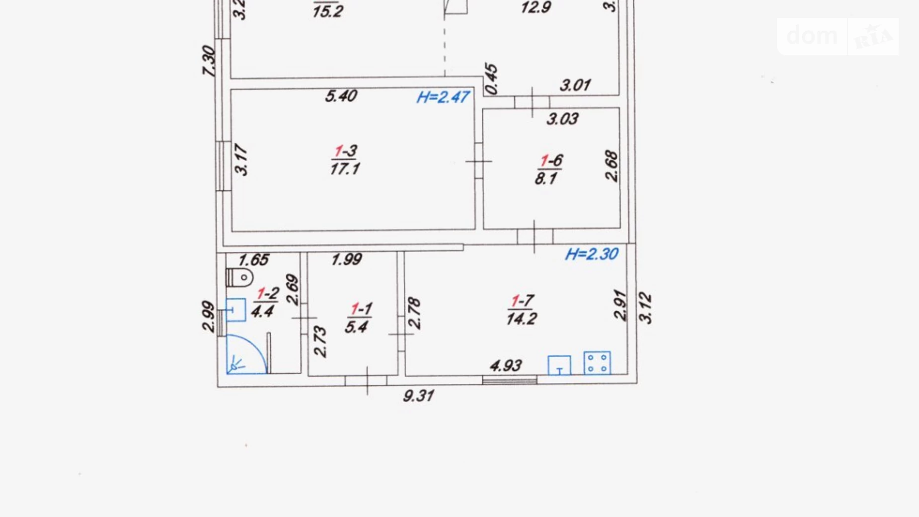 Продается одноэтажный дом 77.3 кв. м с балконом, цена: 1541000 грн - фото 4