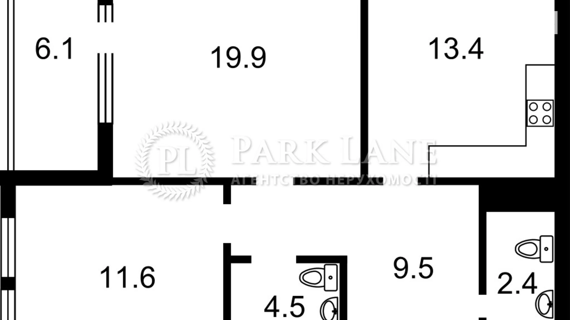 Продается 2-комнатная квартира 67.6 кв. м в Киеве, ул. Бердника Олеся, 1В - фото 4