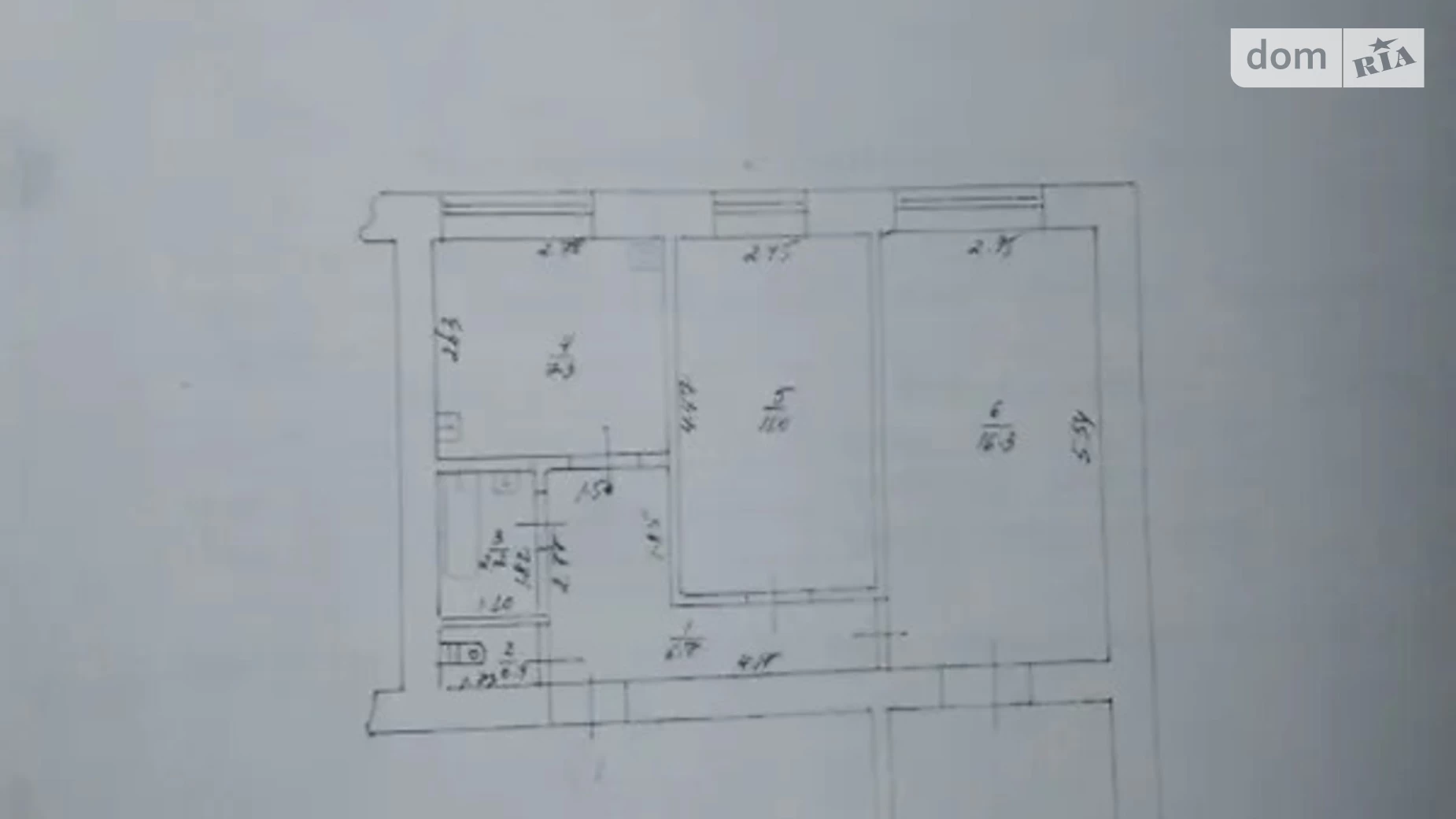 Продается 3-комнатная квартира 59 кв. м в Измаиле, ул. Нахимова, 403 - фото 2