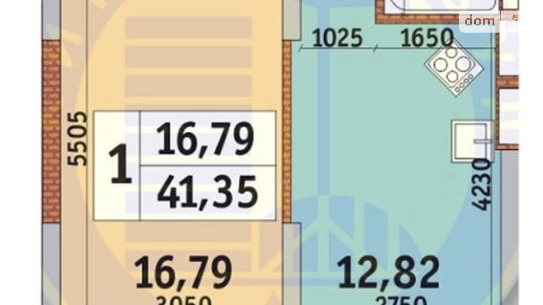 Продається 1-кімнатна квартира 42 кв. м у Києві, цена: 61500 $ - фото 5