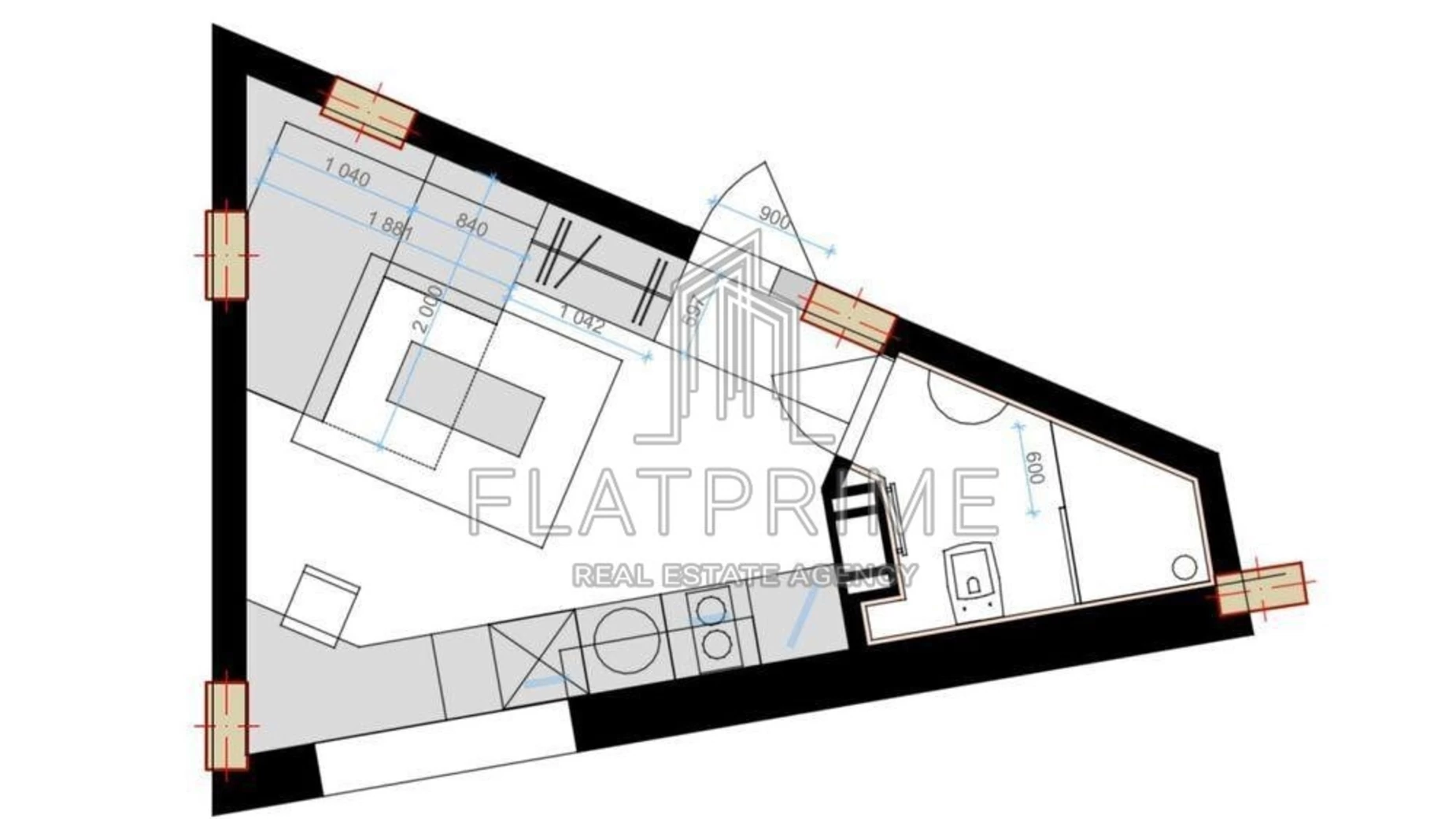 Продается 1-комнатная квартира 17.3 кв. м в Киеве, ул. Левадная (Бортничи), 56 - фото 2