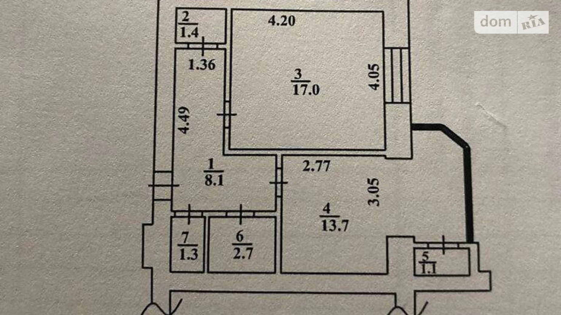 Продается 1-комнатная квартира 42 кв. м в Киеве, ул. Алматинская, 41Б - фото 5