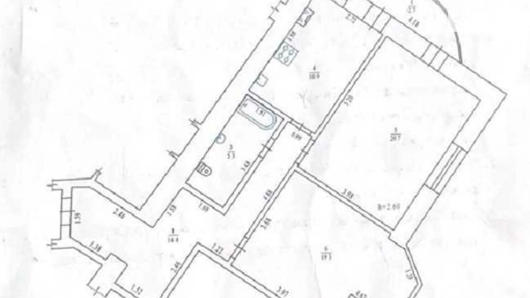 Продается 2-комнатная квартира 73.3 кв. м в Полтаве, цена: 72000 $ - фото 2