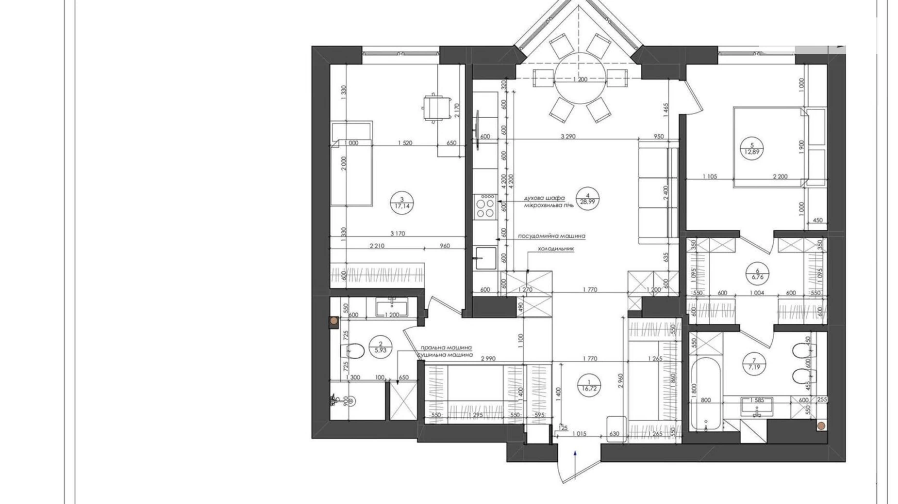 Продается 1-комнатная квартира 100.1 кв. м в Киеве, ул. Андрея Верхогляда(Драгомирова), 14А - фото 4