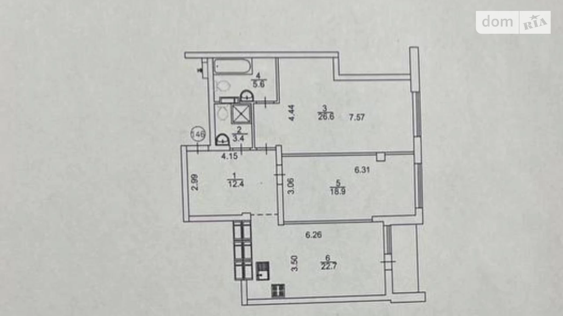 Продається 3-кімнатна квартира 91.5 кв. м у Києві, вул. Михайла Бойчука, 41А - фото 3