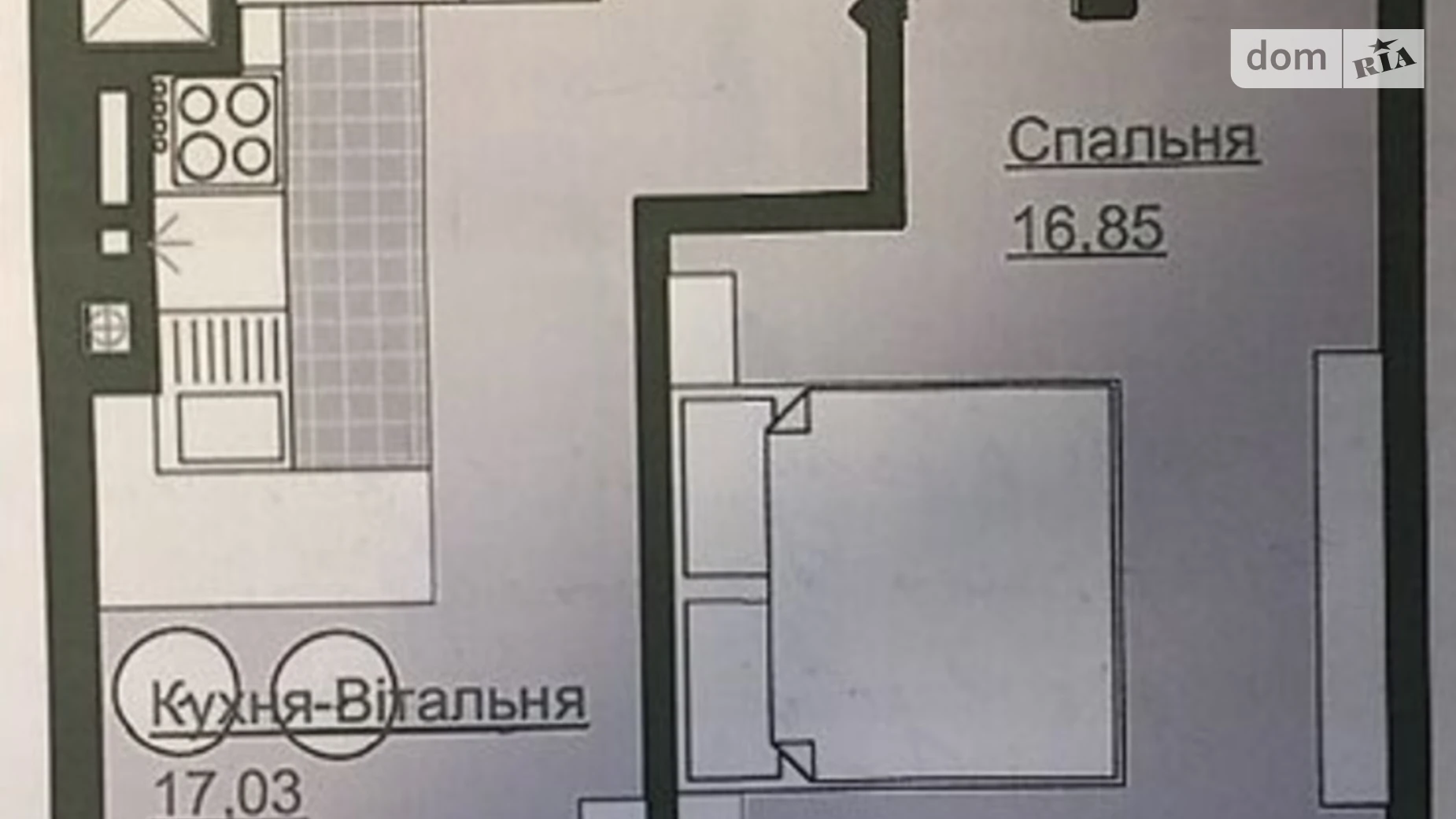1-комнатная квартира 46 кв. м в Тернополе, ул. Генерала Мирона Тарнавского, 7 - фото 4