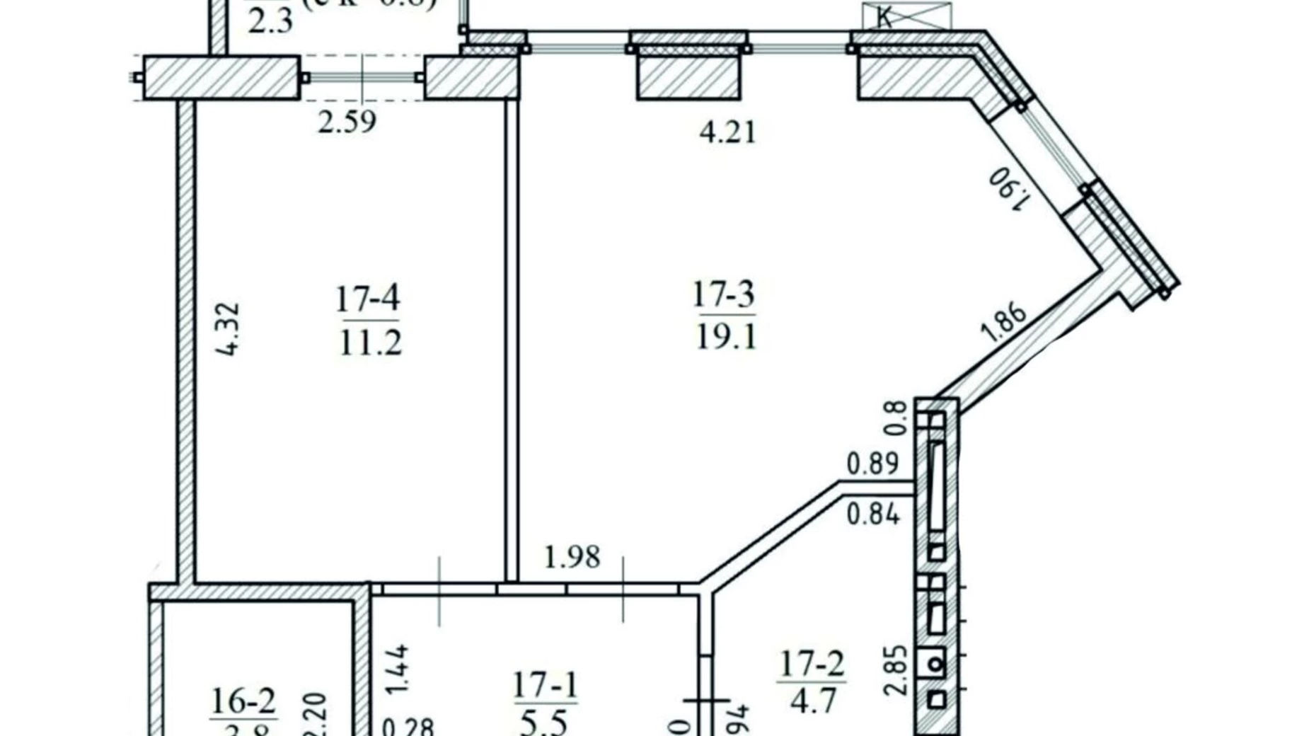 Продается 2-комнатная квартира 42.8 кв. м в Днепре, ул. Алексеенко Надежды, 14Б - фото 5