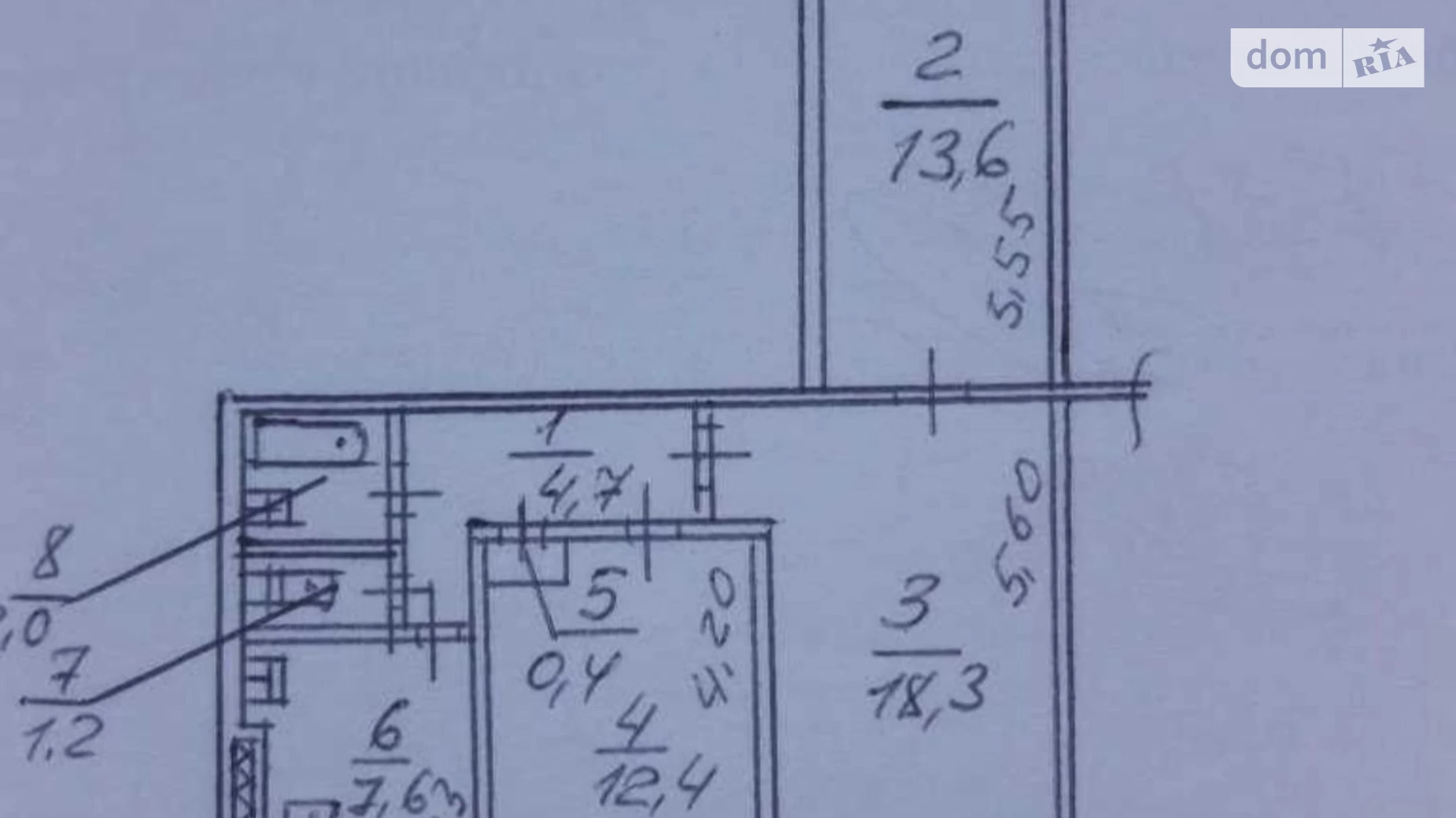 Продается 3-комнатная квартира 62.9 кв. м в Днепре, мас. Красный Камень - фото 3