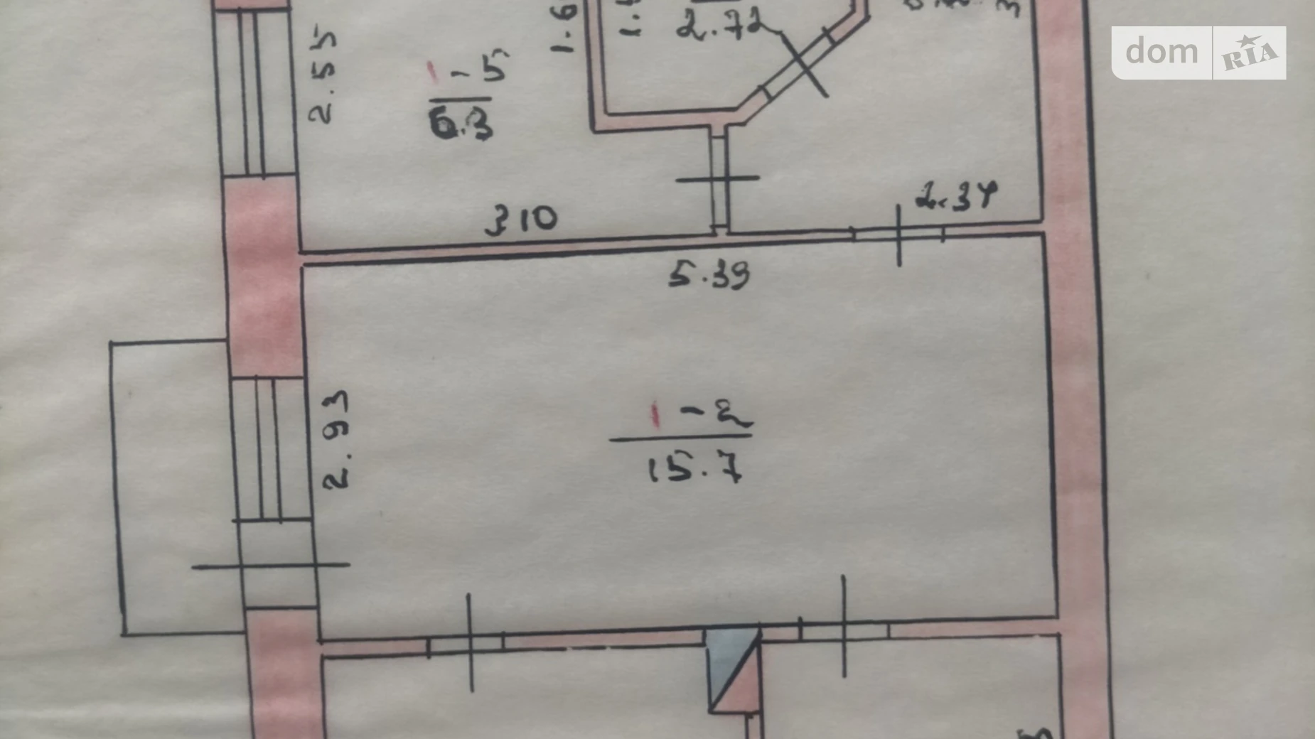 Продается 3-комнатная квартира 45.5 кв. м в, цена: 27000 $ - фото 2