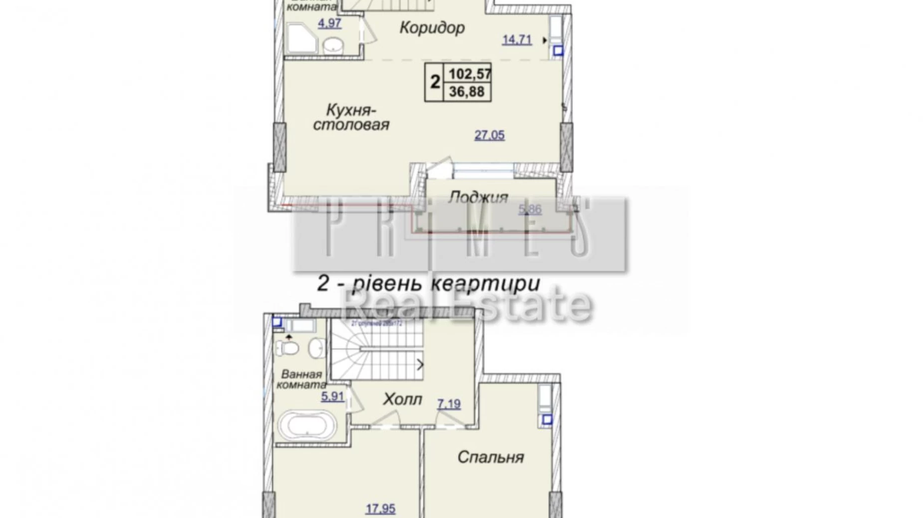 Продается 3-комнатная квартира 102.8 кв. м в Киеве, ул. Андрея Верхогляда(Драгомирова), 19А - фото 2
