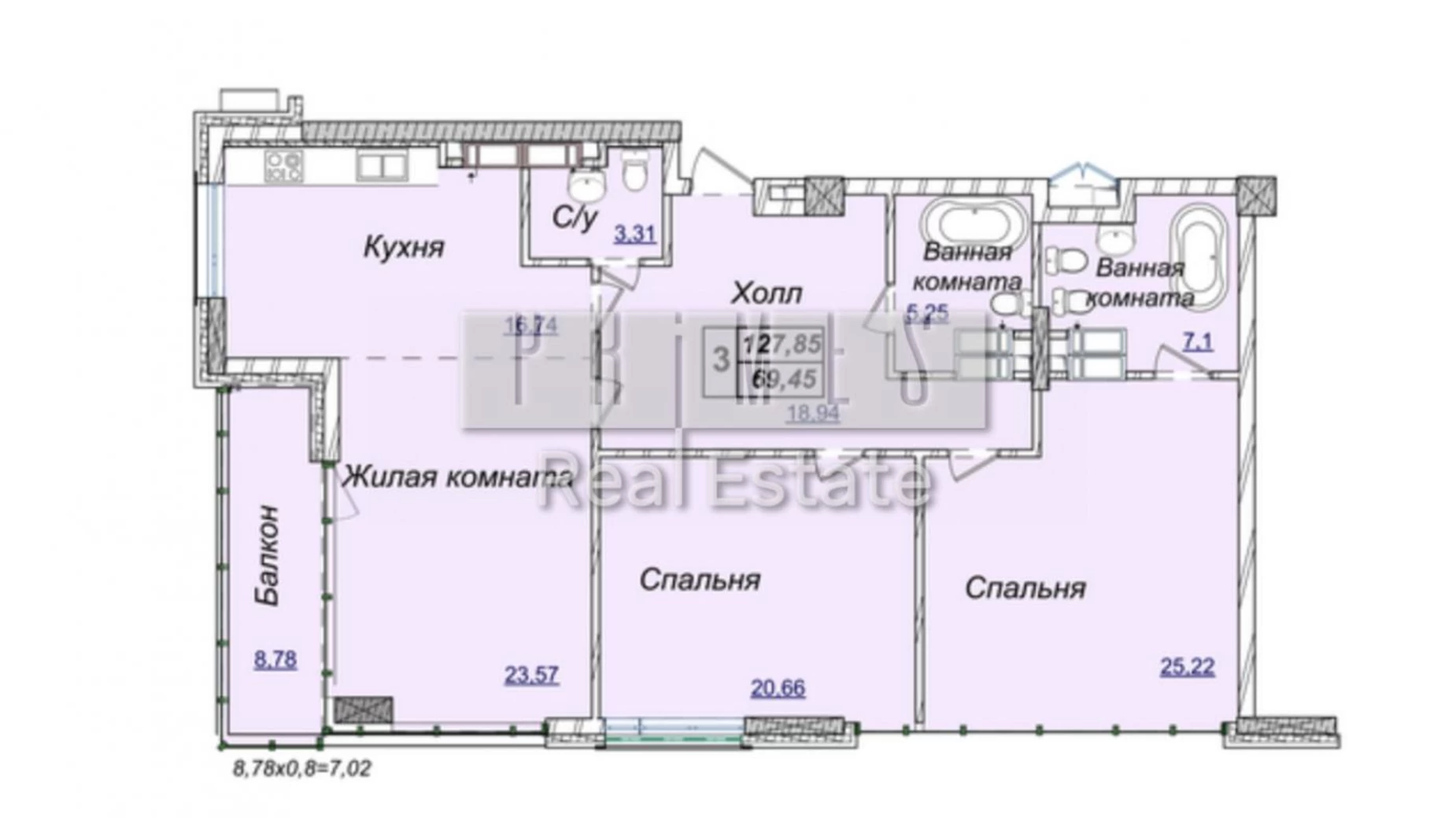 Продается 3-комнатная квартира 129.2 кв. м в Киеве, ул. Андрея Верхогляда(Драгомирова), 19Б - фото 2