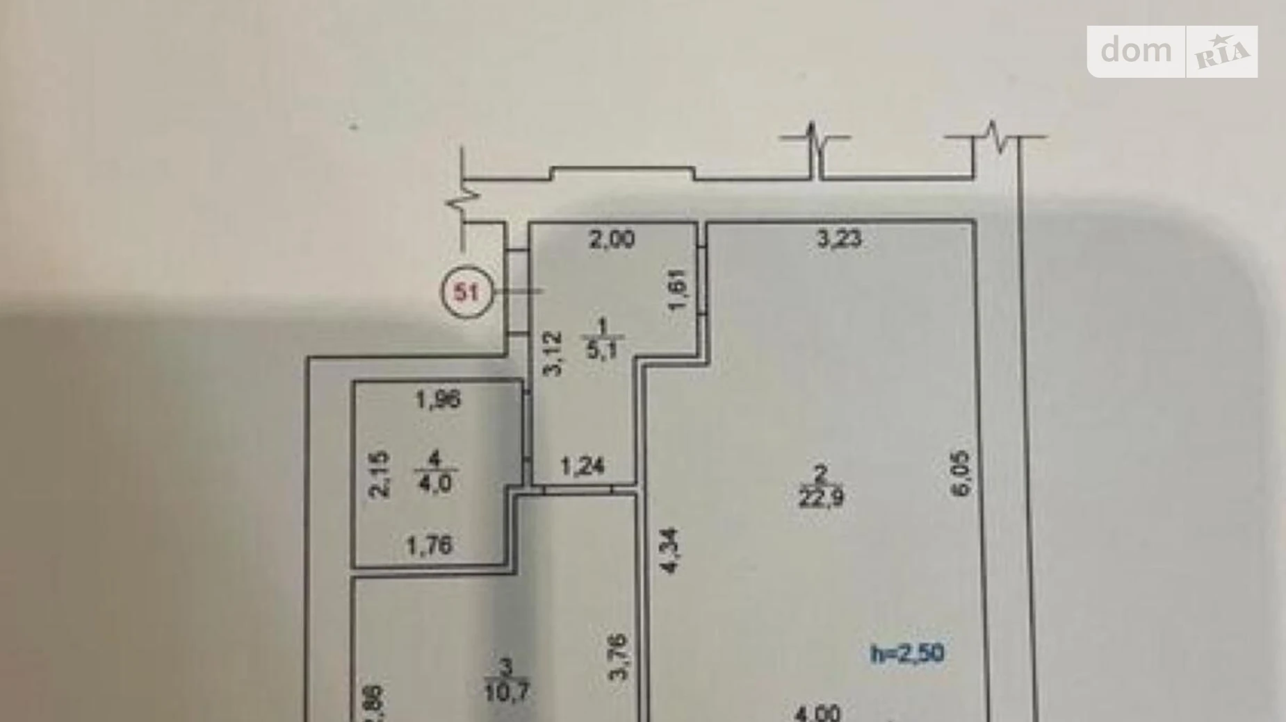 Продается 1-комнатная квартира 43.8 кв. м в Полтаве, бул. Боровиковского - фото 3
