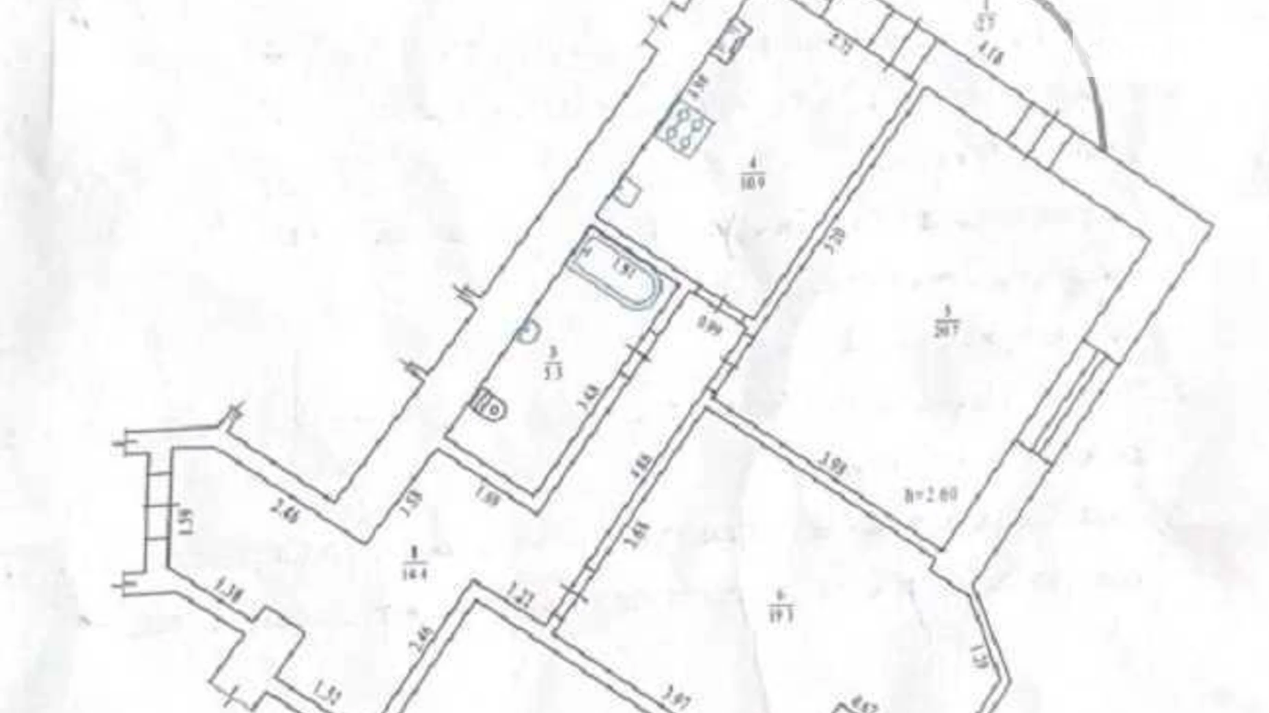 Продается 2-комнатная квартира 73.3 кв. м в Полтаве, цена: 70000 $ - фото 2