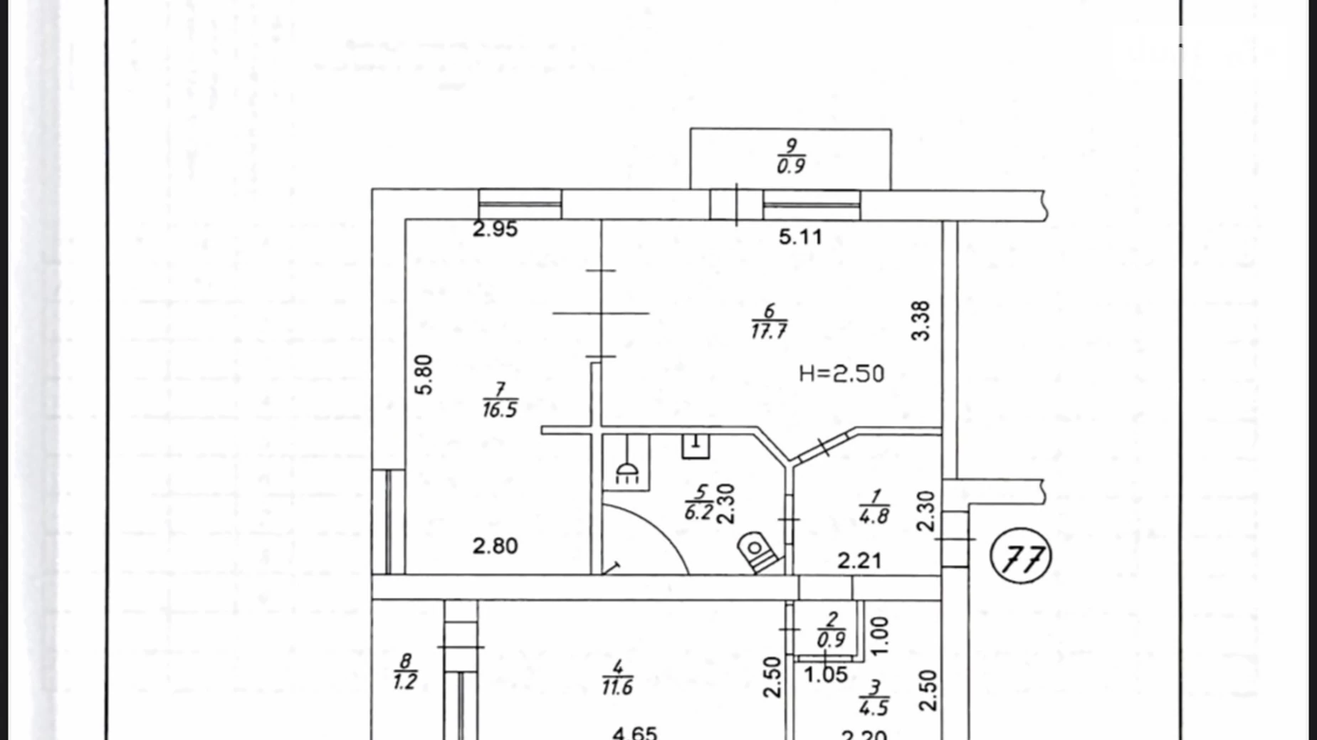 Продается 2-комнатная квартира 64.3 кв. м в Днепре, ул. Героев Крут, 10 - фото 3