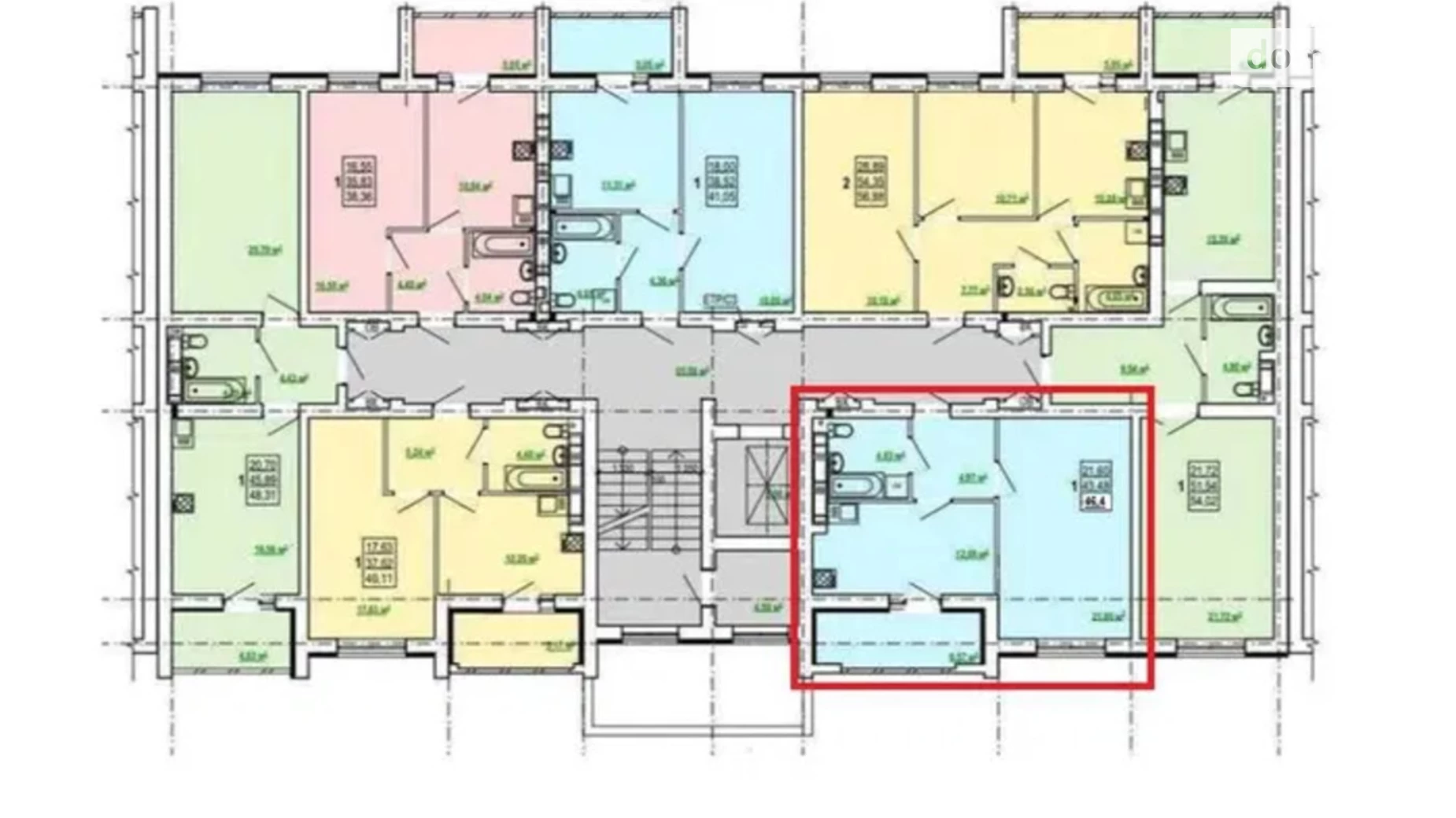 Продается 1-комнатная квартира 47 кв. м в Харькове, просп. Победы, 86 - фото 4