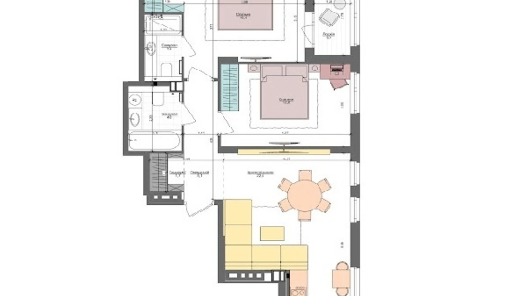 Продается 2-комнатная квартира 67.8 кв. м в Киеве, ул. Салютная, 2 корпус 7 - фото 2