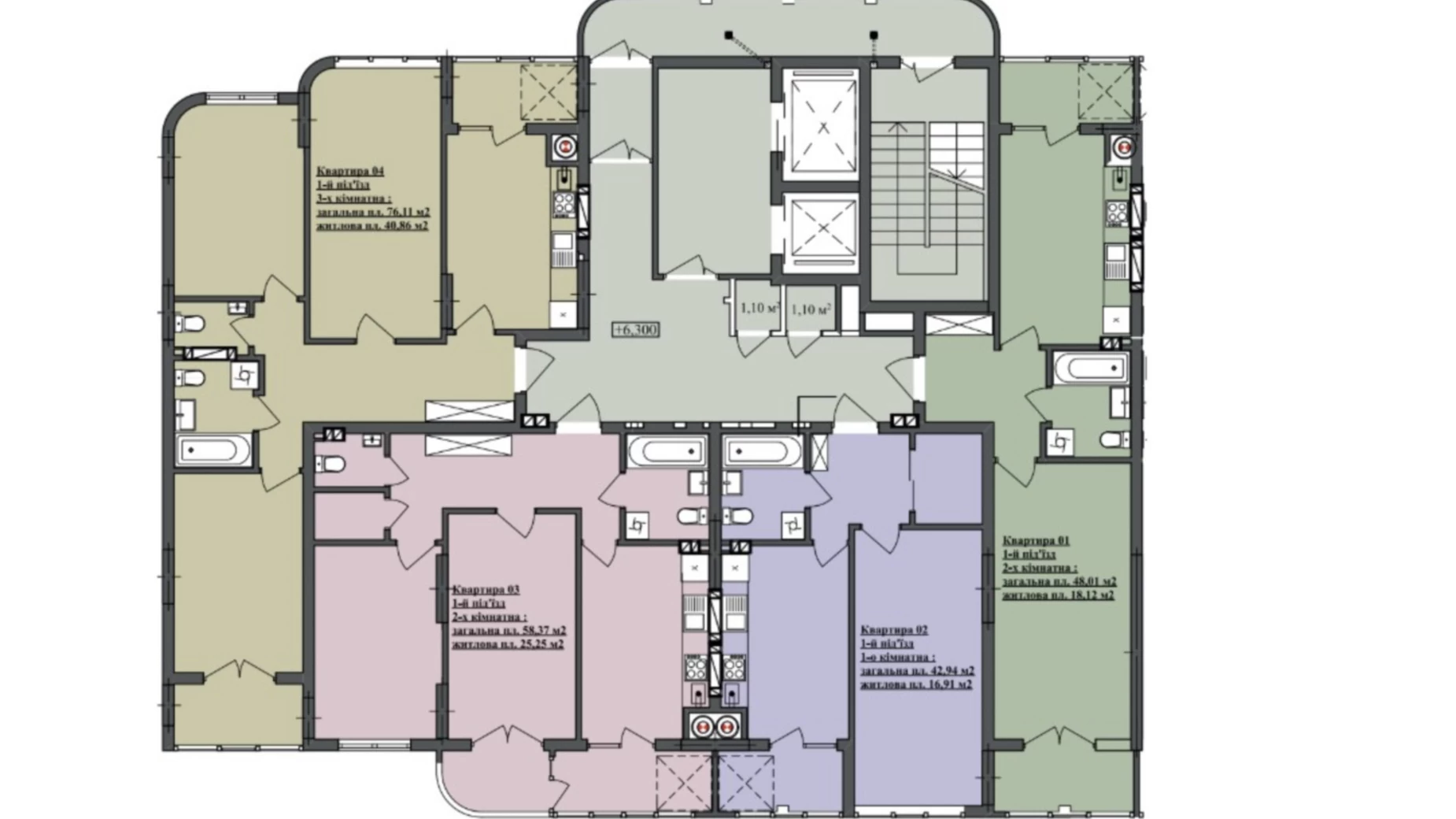 Продается 1-комнатная квартира 43 кв. м в Сокольниках, ул. Трускавецкая, 109 - фото 4