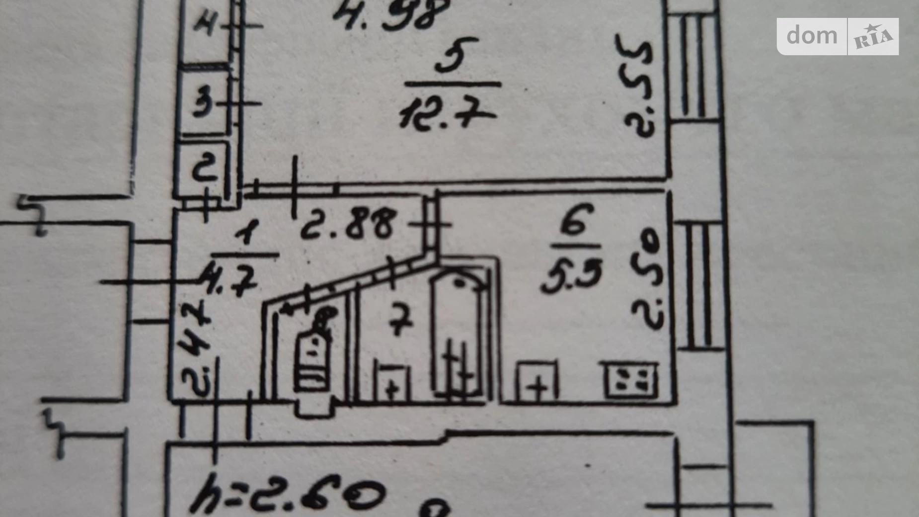 Продается 2-комнатная квартира 45 кв. м в, цена: 32000 $ - фото 2