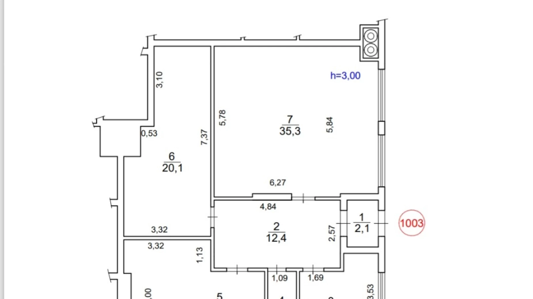Здається в оренду приміщення вільного призначення 99.8 кв. м в 9-поверховій будівлі, цена: 1000 $ - фото 2
