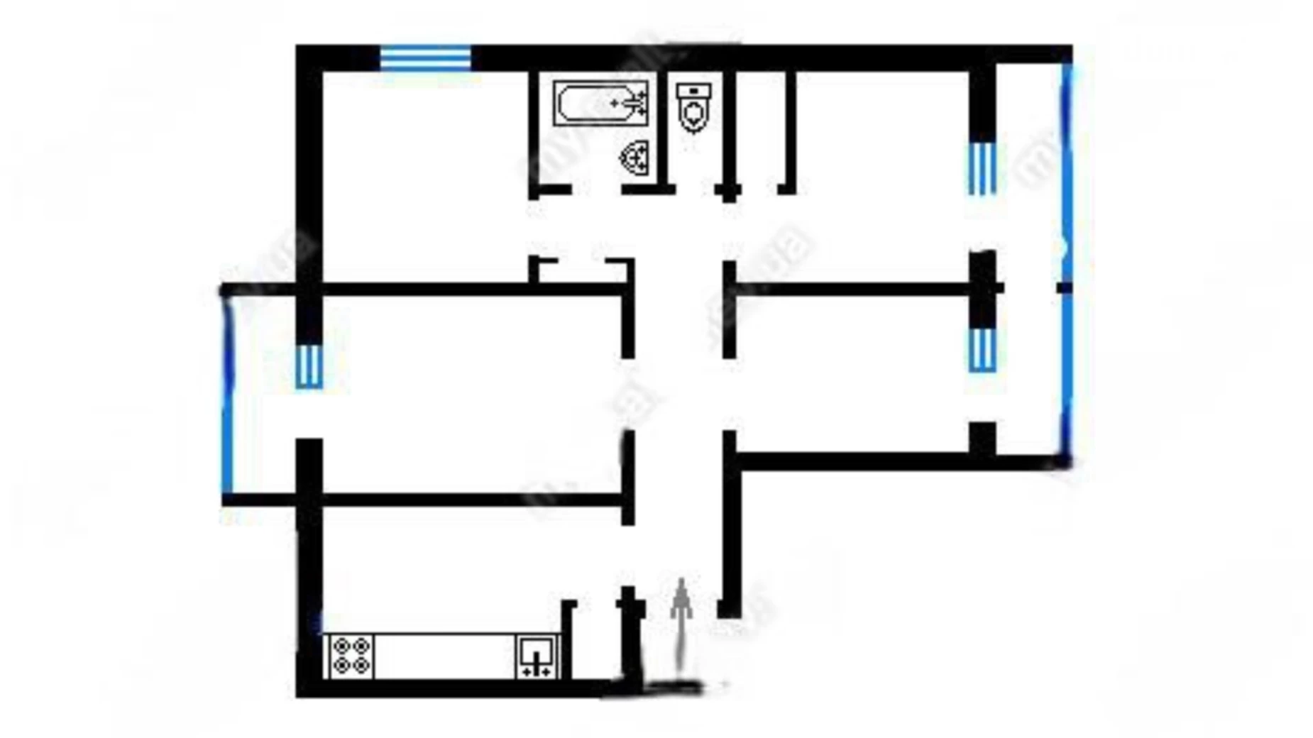 Продается 4-комнатная квартира 82.1 кв. м в Киеве, ул. Салютная, 4А - фото 2