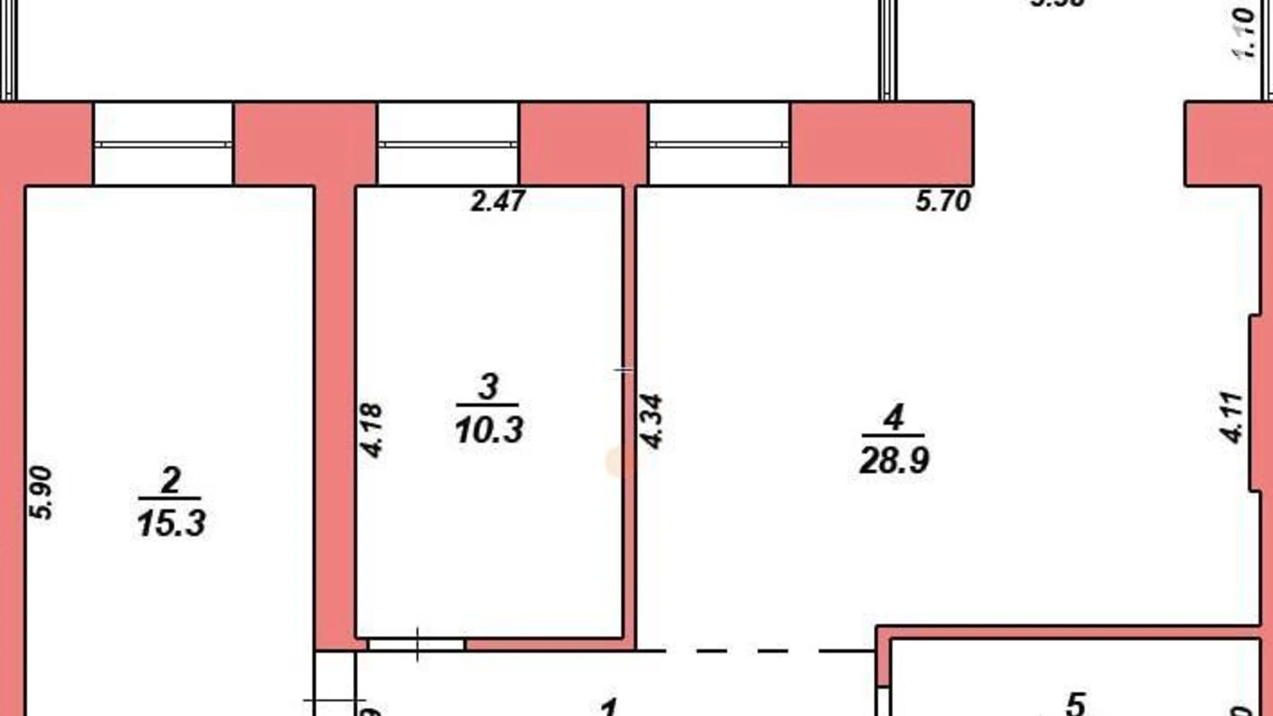 Продается 2-комнатная квартира 68 кв. м в Житомире, ул. Героев Чернобыля, 8 - фото 2