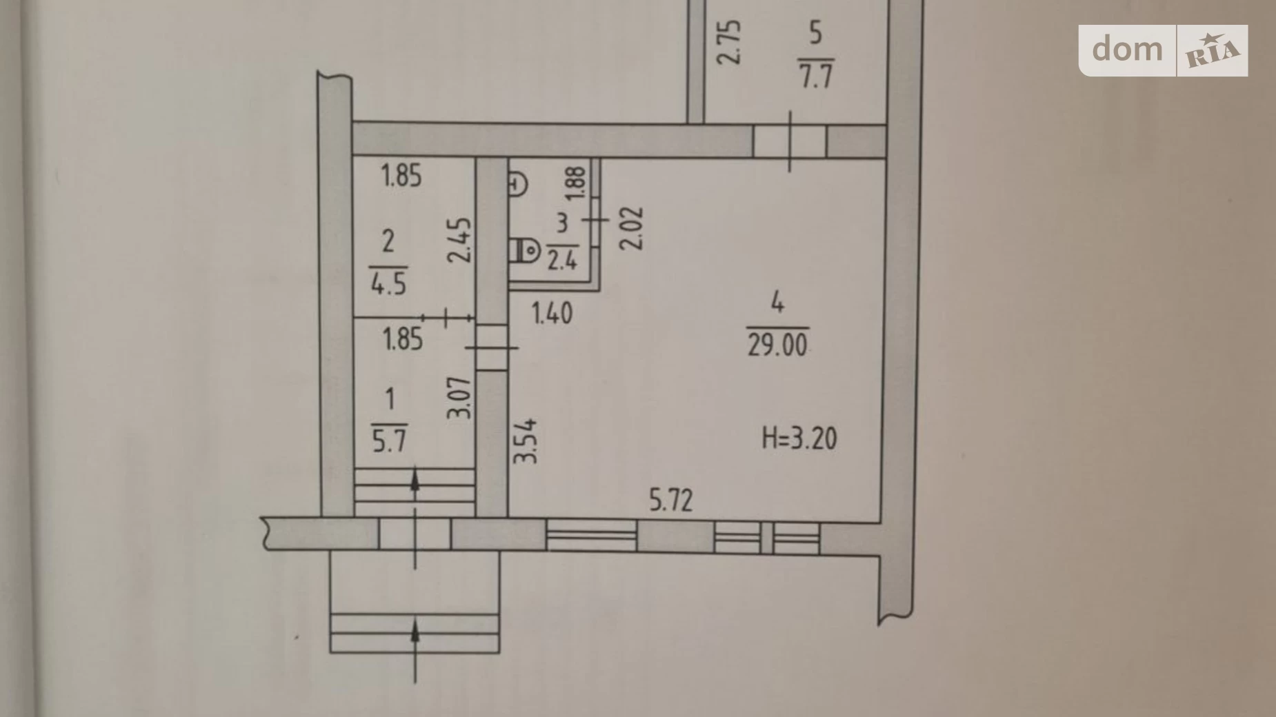 Продается помещения свободного назначения 49.3 кв. м в 5-этажном здании, цена: 49000 $ - фото 3