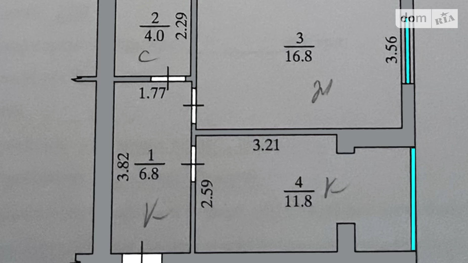 Продается 1-комнатная квартира 39.4 кв. м в Ирпене, ул. Киевская, 28Е - фото 4
