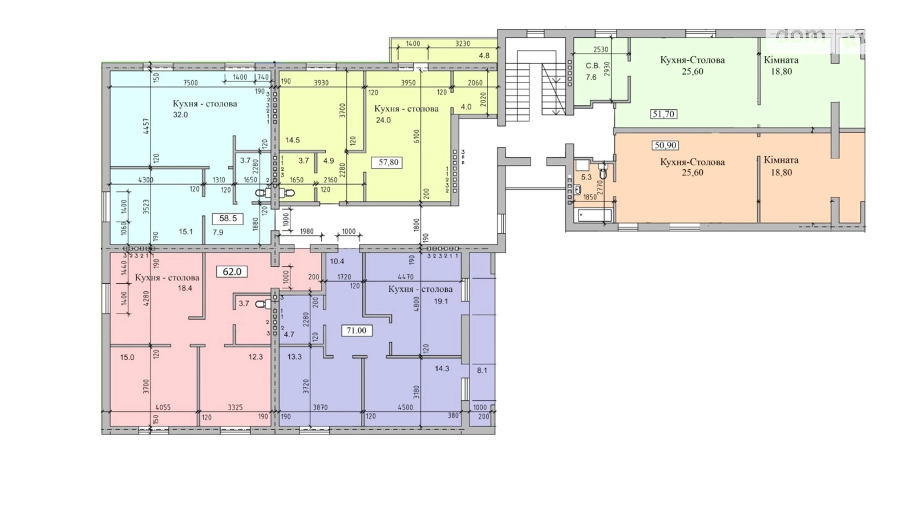 Продається 2-кімнатна квартира 71.2 кв. м у Петрикові, вул. Лесі Українки - фото 2
