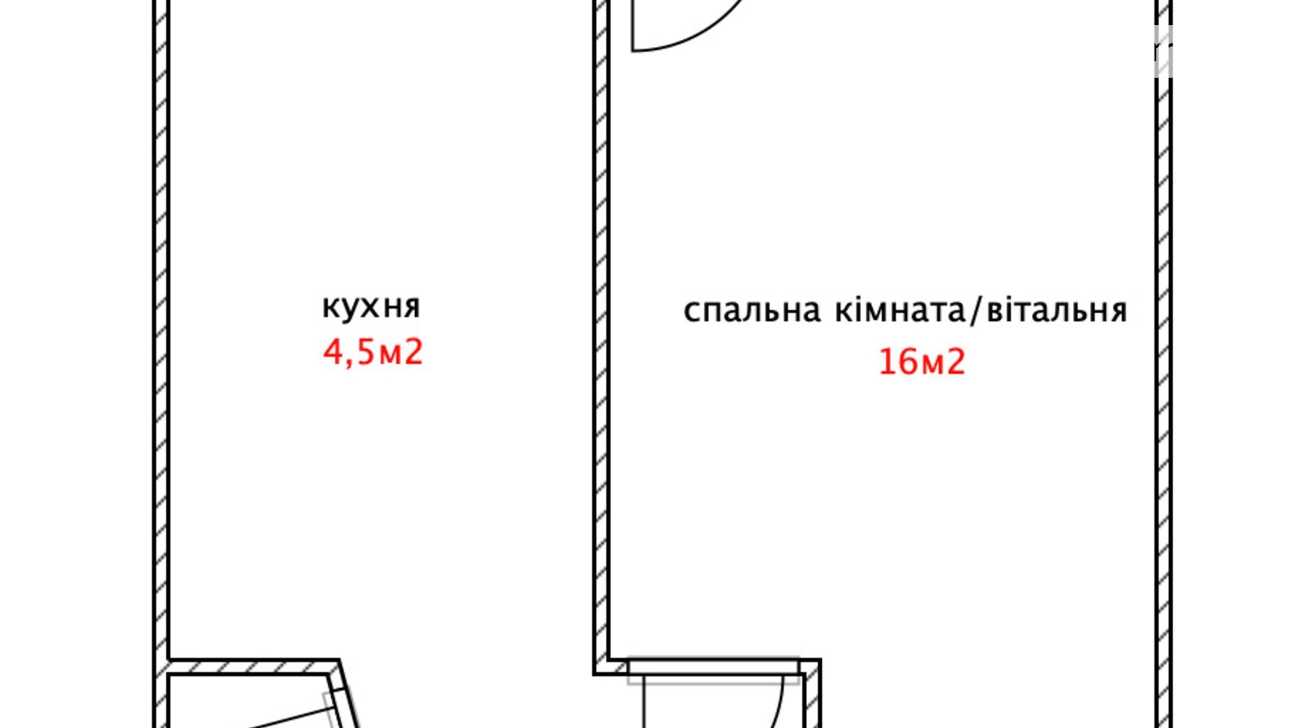 Продается 1-комнатная квартира 28.5 кв. м в Киеве, ул. Зодчих, 6Б - фото 3