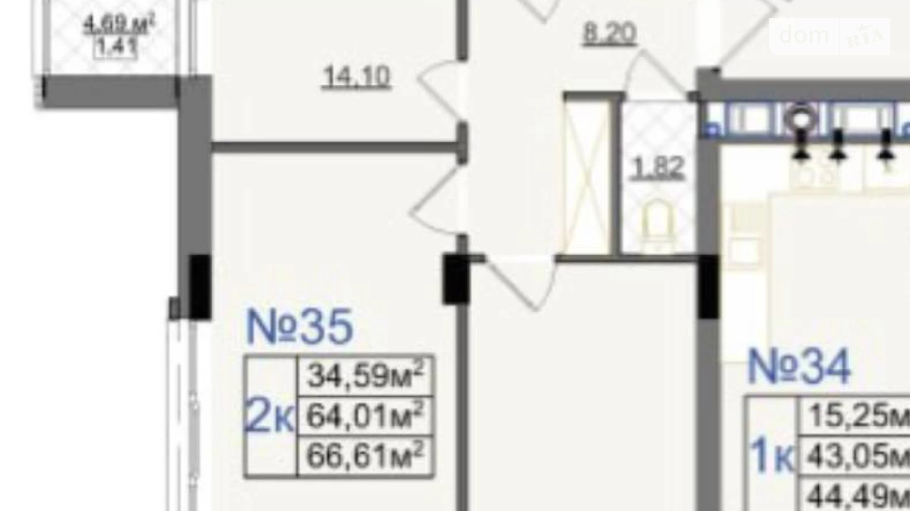 Продается 2-комнатная квартира 73.1 кв. м в Львове, ул. Камышовая - фото 5