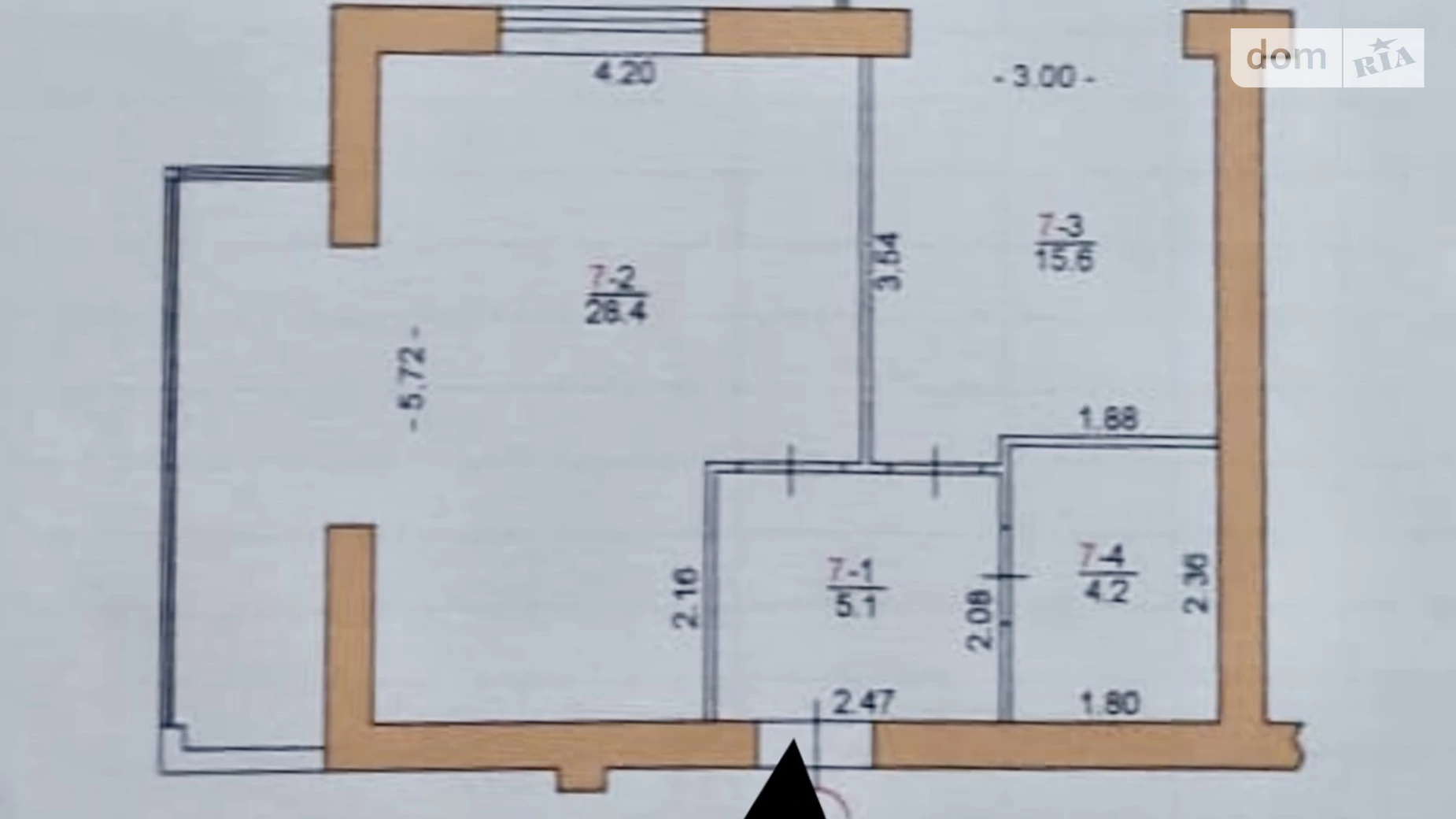 2-комнатная квартира 69.6 кв. м в Тернополе, ул. Коцюбинского - фото 2