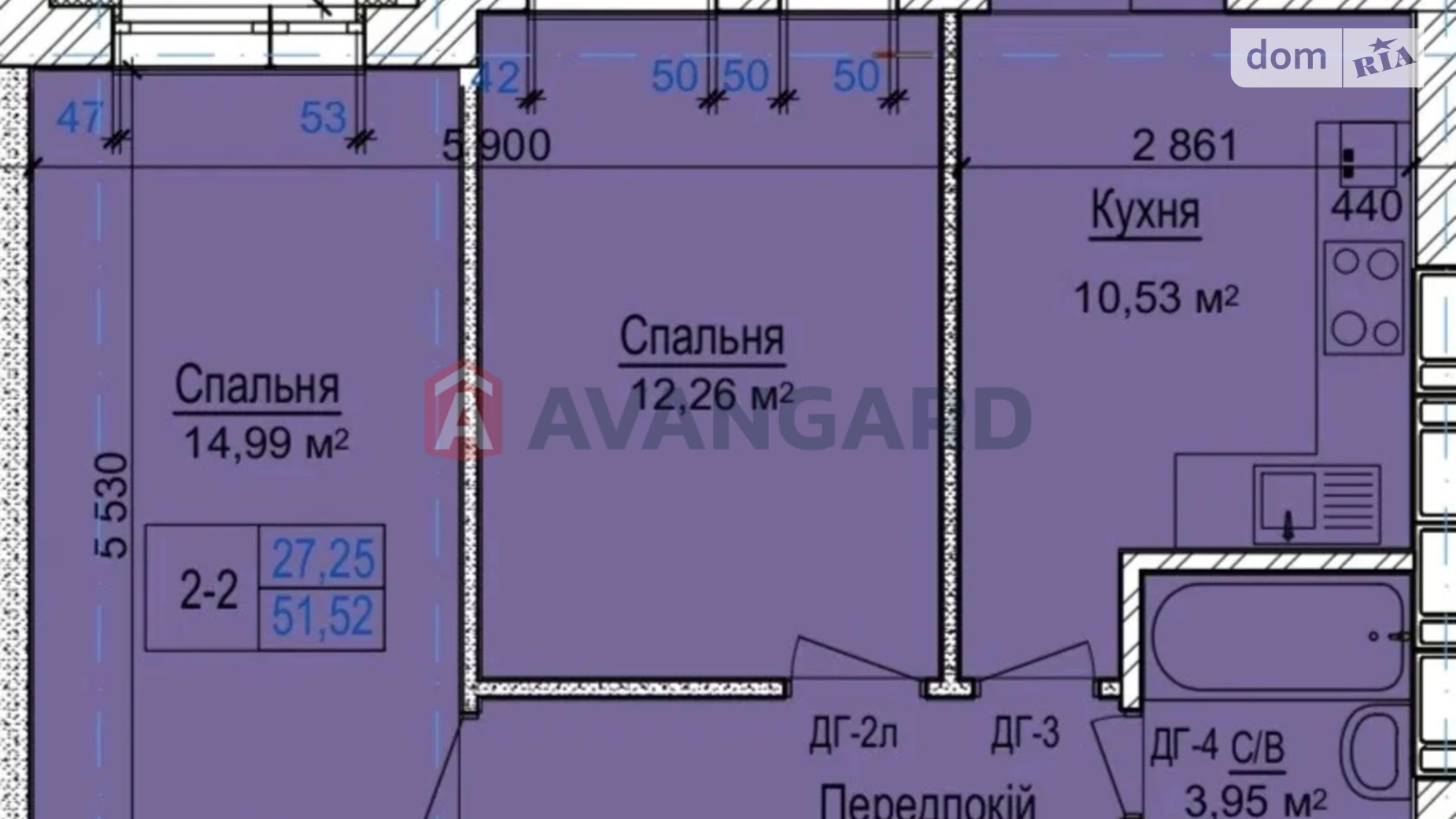 Продается 2-комнатная квартира 51 кв. м в Софиевской Борщаговке, просп. Героев Небесной Сотни - фото 3