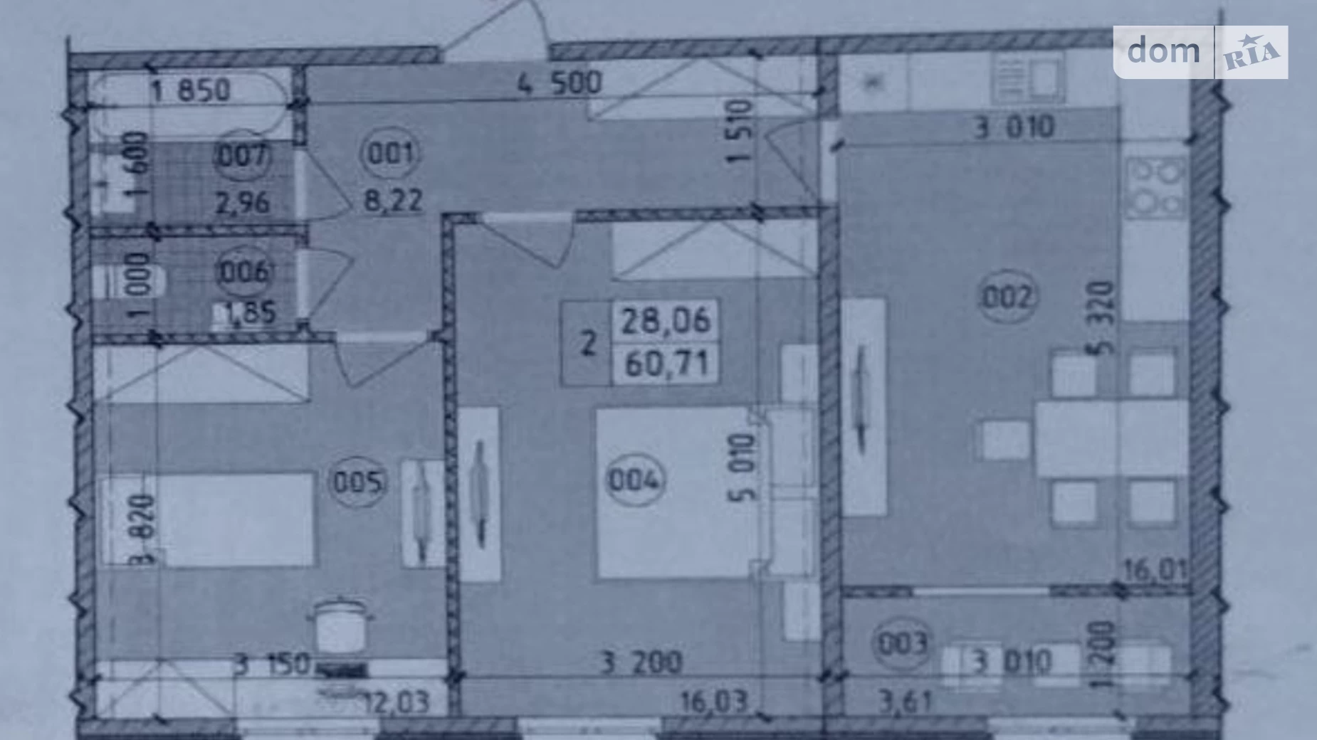 Продается 2-комнатная квартира 61 кв. м в Киеве, ул. Михаила Максимовича - фото 2