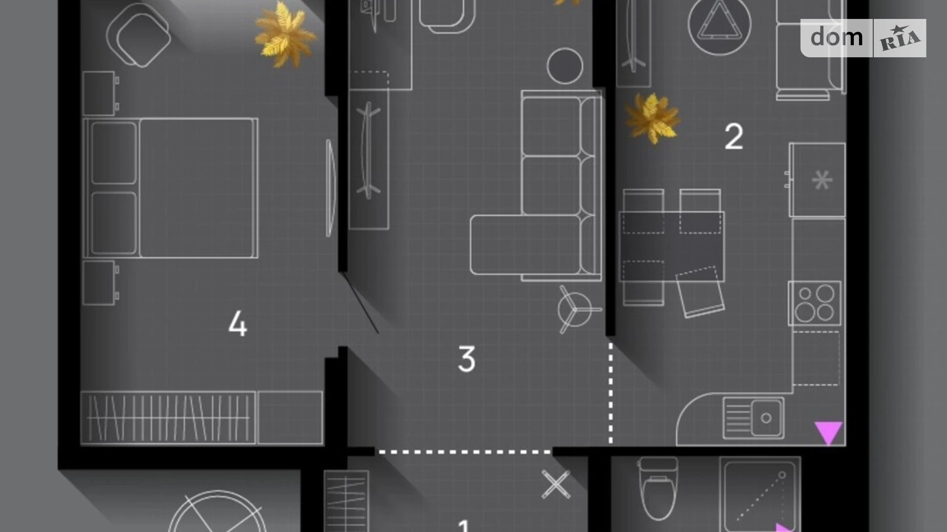 Продается 2-комнатная квартира 56 кв. м в Ивано-Франковске, ул. Хриплинская, 9 - фото 2