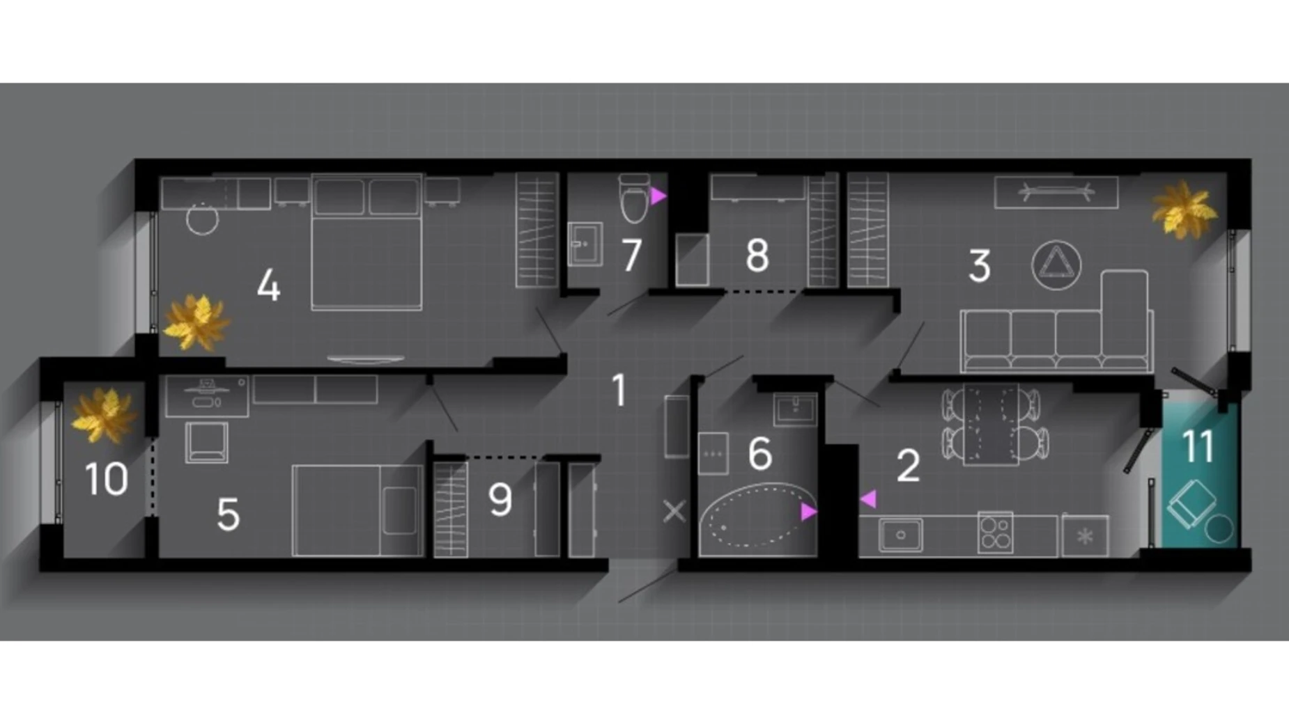 Продается 3-комнатная квартира 87 кв. м в Ивано-Франковске, ул. Хриплинская, 9 - фото 2