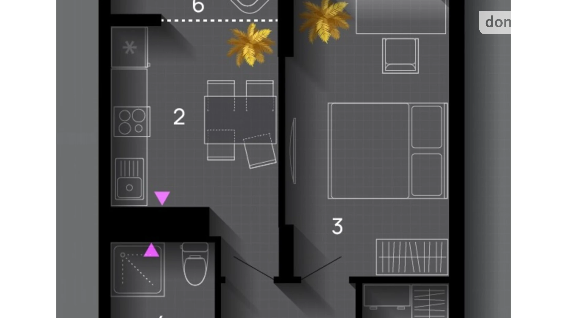 Продается 1-комнатная квартира 39 кв. м в Ивано-Франковске, ул. Хриплинская, 9 - фото 2