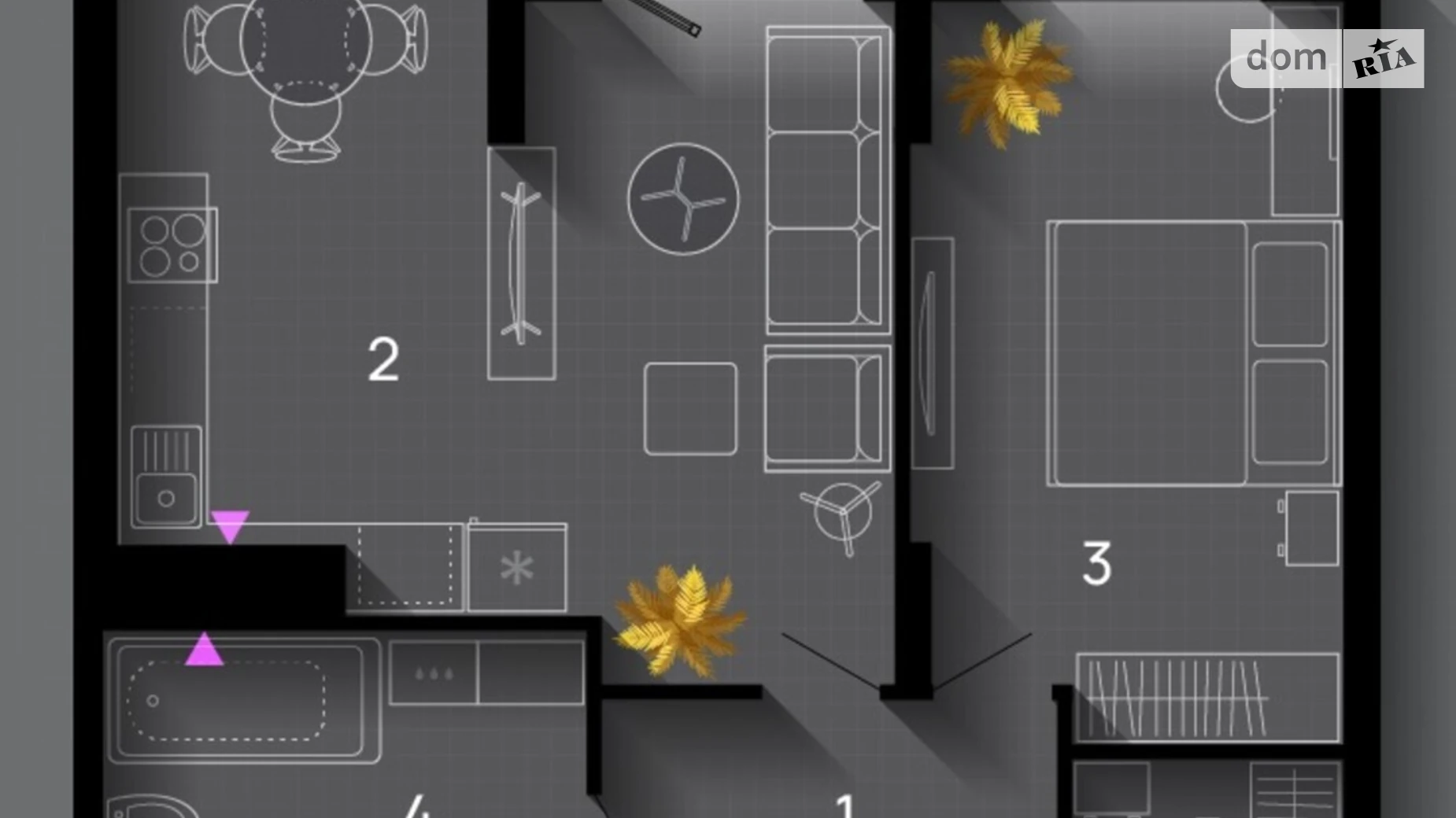 Продается 2-комнатная квартира 59 кв. м в Ивано-Франковске, ул. Хриплинская, 9 - фото 2