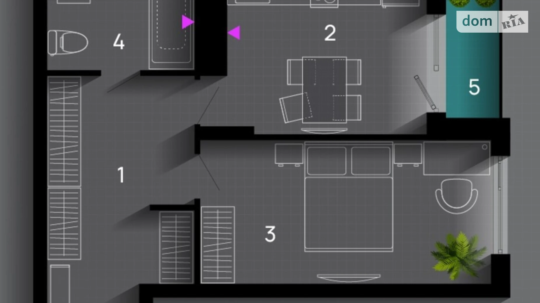 Продается 1-комнатная квартира 44 кв. м в Ивано-Франковске, ул. Хриплинская, 9 - фото 2