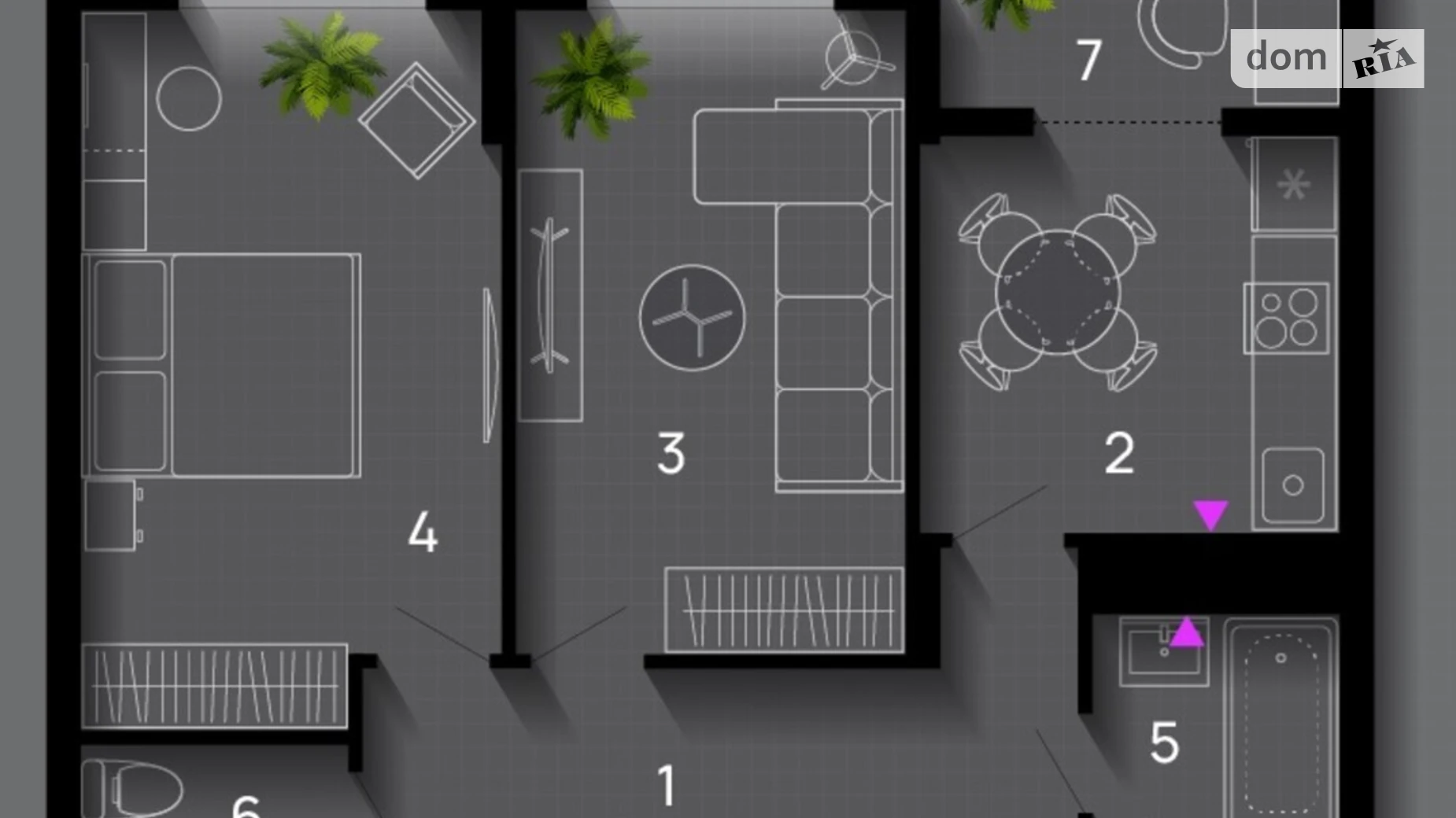 Продается 2-комнатная квартира 62 кв. м в Ивано-Франковске, ул. Хриплинская, 9 - фото 2